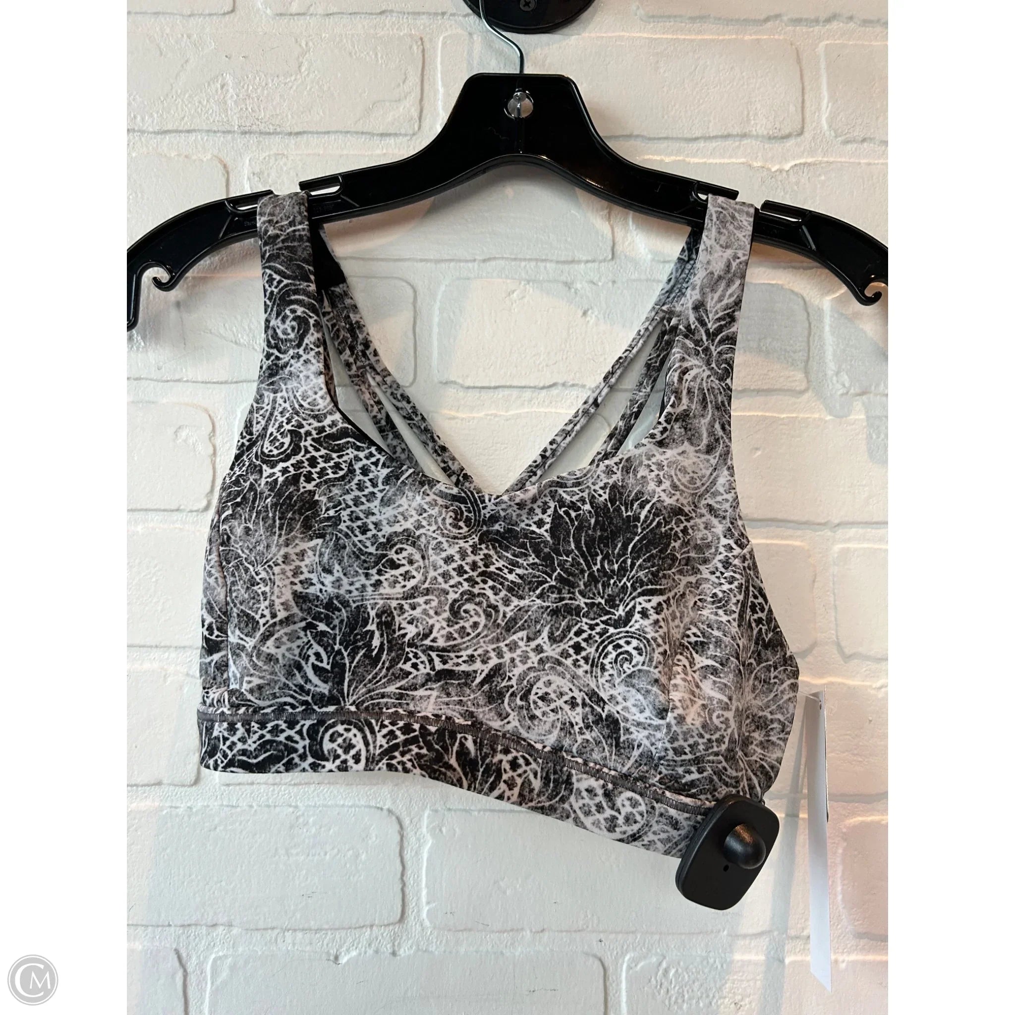 Lululemon Women's Athletic Sports Bra - Black & Grey - Size S - High Support for Running, Yoga & Workouts