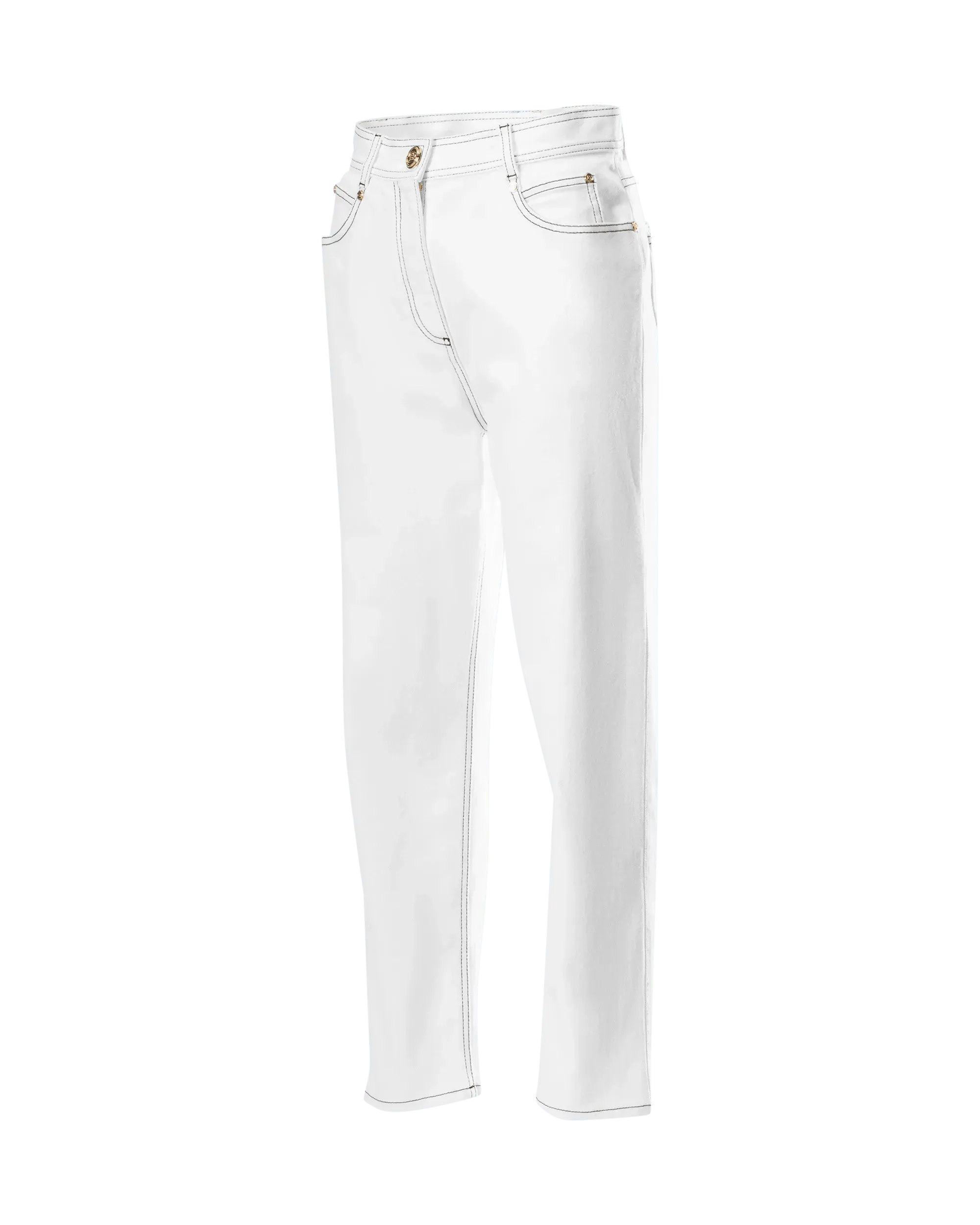 Stylish Contrast Stitch Boyfriend Jeans for Women - Trendy Distressed Denim Pants with Comfortable Relaxed Fit - Perfect for Casual Outings, Date Nights & Weekend Wear