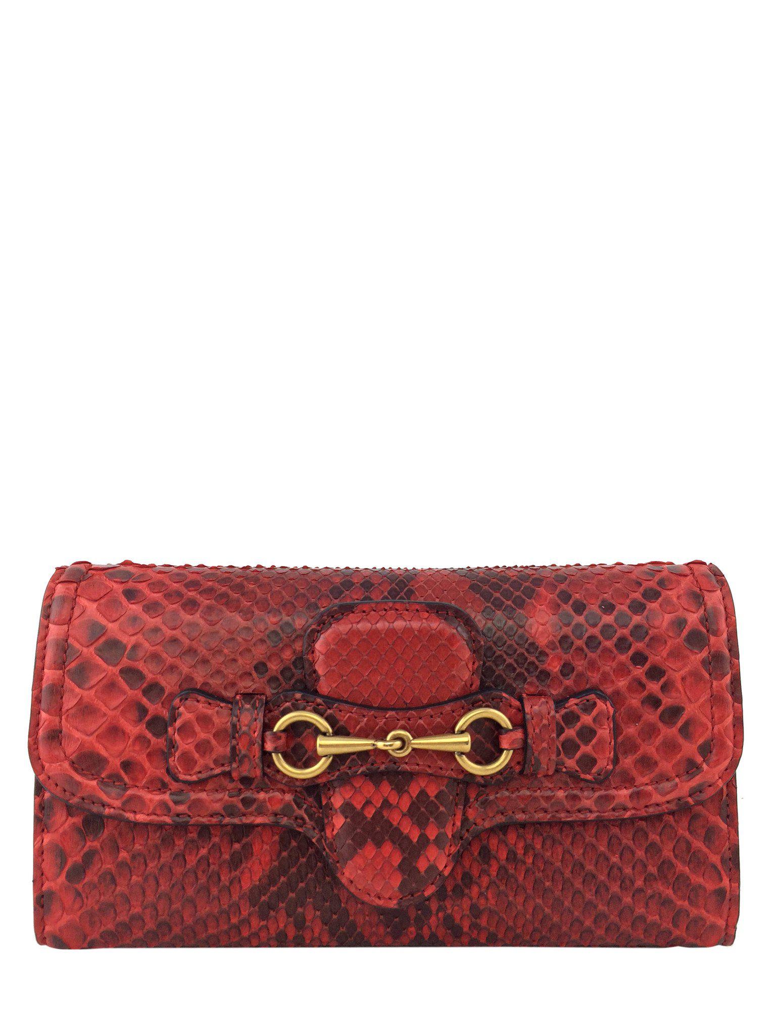 Gucci Lady Web Python Continental Wallet - Luxury Designer Wallet for Women | Perfect for Everyday Use, Travel & Special Occasions
