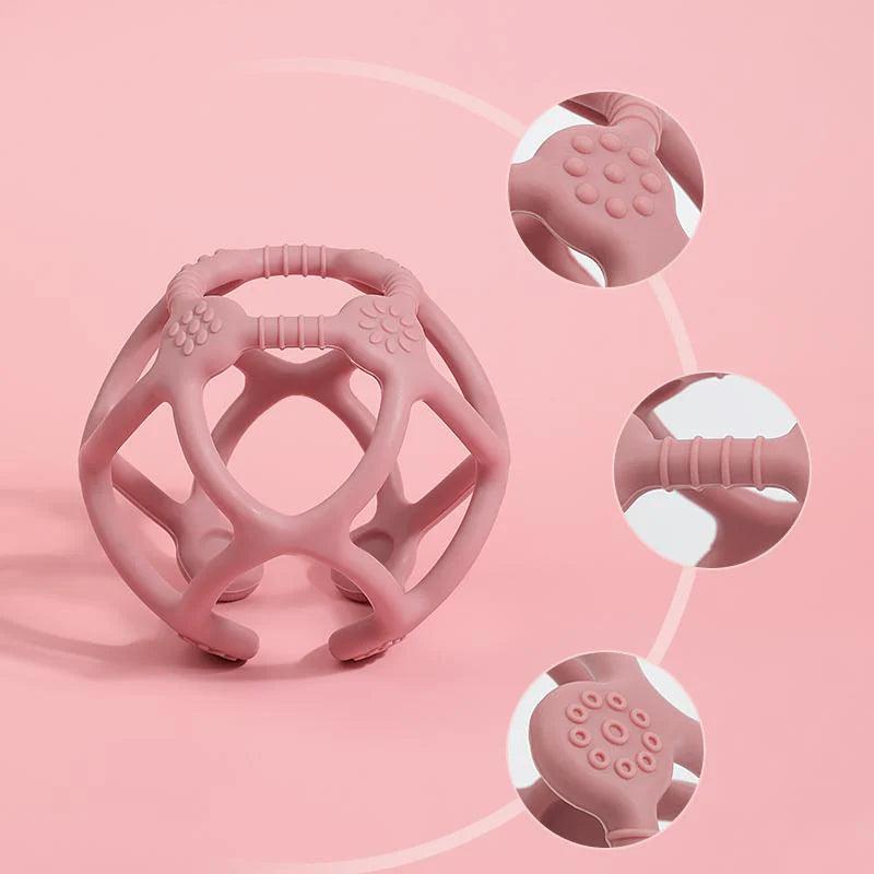 Haakaa Silicone Baby Teething Ball - Natural Pain Relief for Teething Babies, BPA-Free Chew Toy for Infants 6+ Months - Perfect for Soothing Sore Gums at Home or On-The-Go