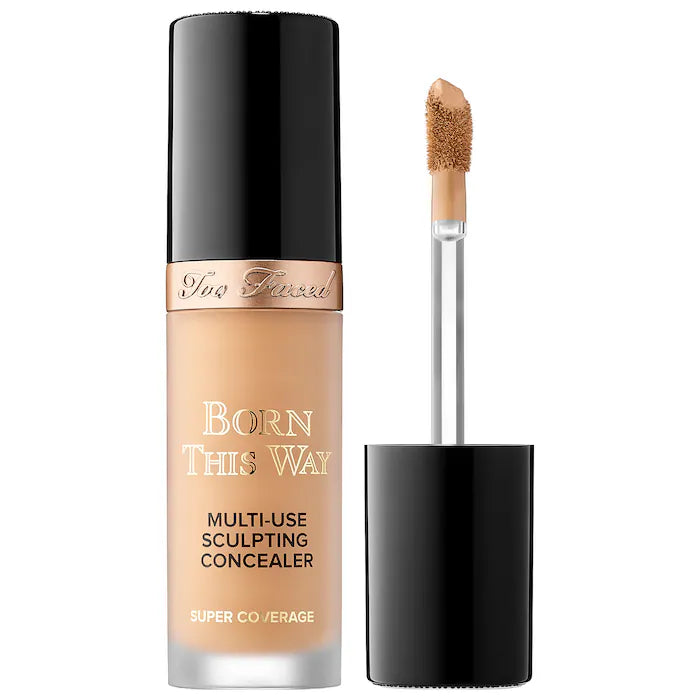 Too Faced Born This Way Super Coverage Multi-Use Concealer - Full Coverage, Natural Finish for Dark Circles, Blemishes & Contouring (Makeup & Beauty Essentials)