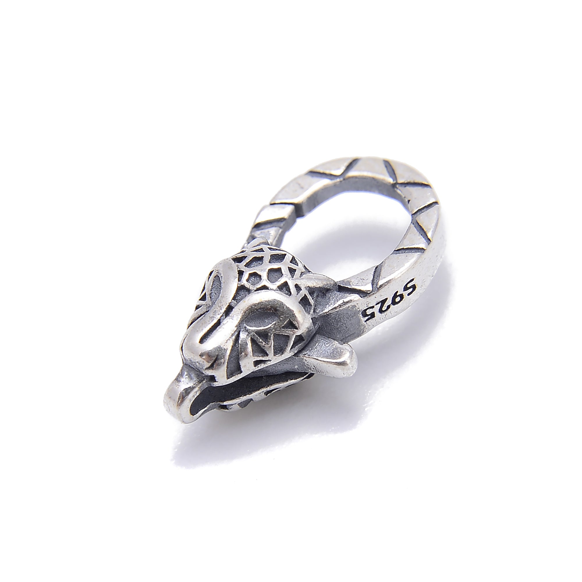 925 Sterling Silver Leopard Head Clasp - 11x18mm Anti-Tarnish Jewelry Finding for Necklaces & Bracelets - Perfect for DIY Jewelry Making and Craft Projects
