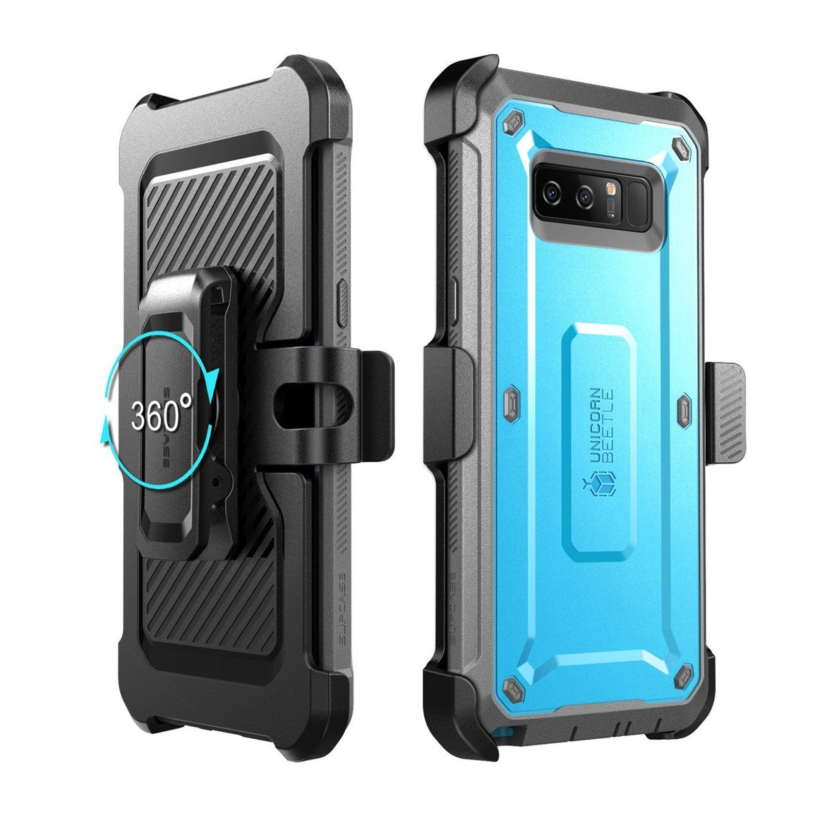 Samsung Galaxy Note 8 Case - Unicorn Beetle Pro Series Full-Body Rugged Holster Protective Cover (Blue) | Shockproof, Military-Grade Protection for Everyday Use & Outdoor Activities