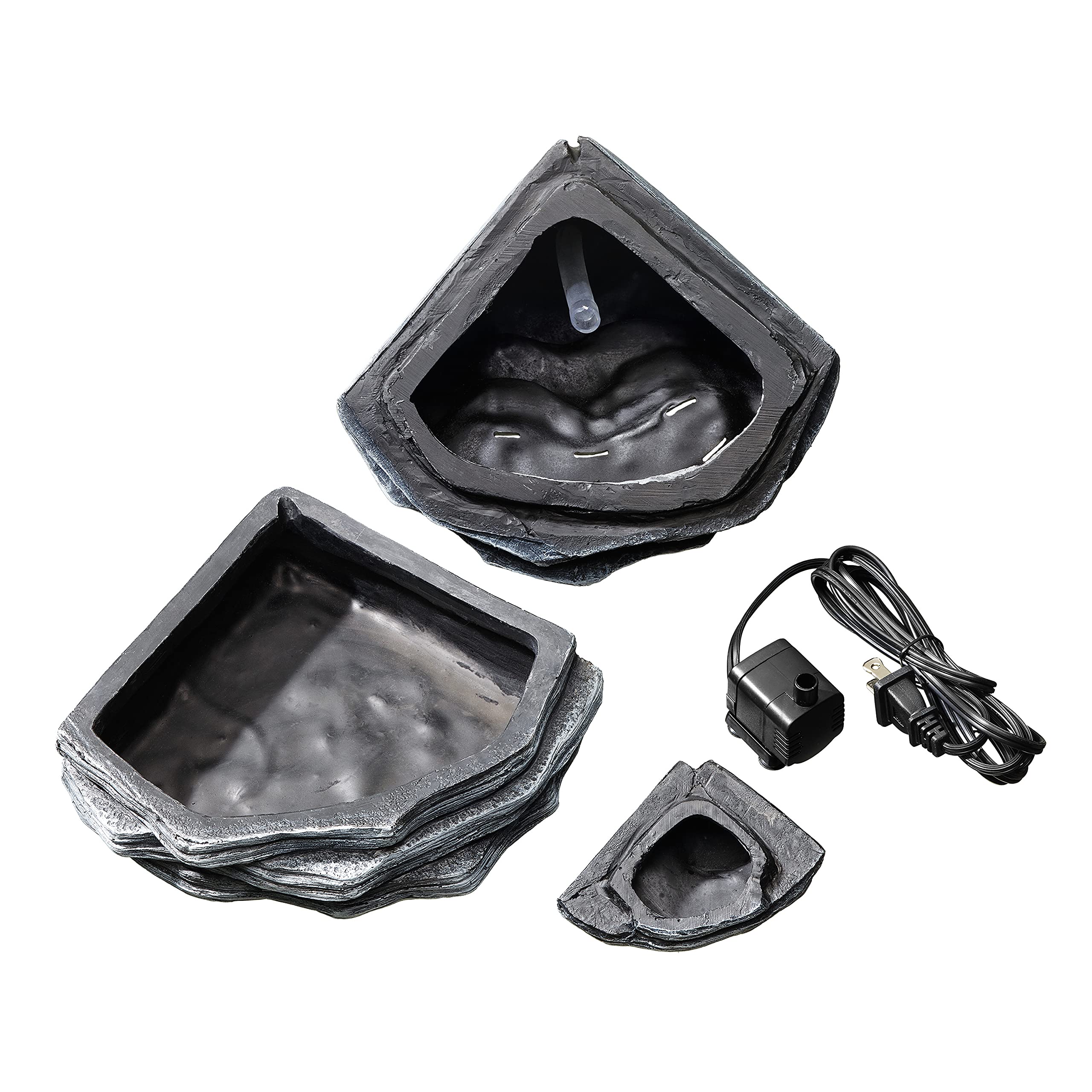 Zilla Pet Reptile Terrarium Waterfall Décor - Small Artificial Waterfall for Reptile Habitat, Terrarium Accessories for Lizards, Snakes & Amphibians - Perfect for Enhancing Natural Habitat & Hydration