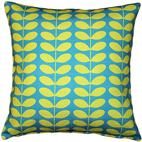Mid-Century Modern Turquoise Throw Pillow 20x20 - Boho Home Decor Accent Cushion for Sofa, Bed & Living Room