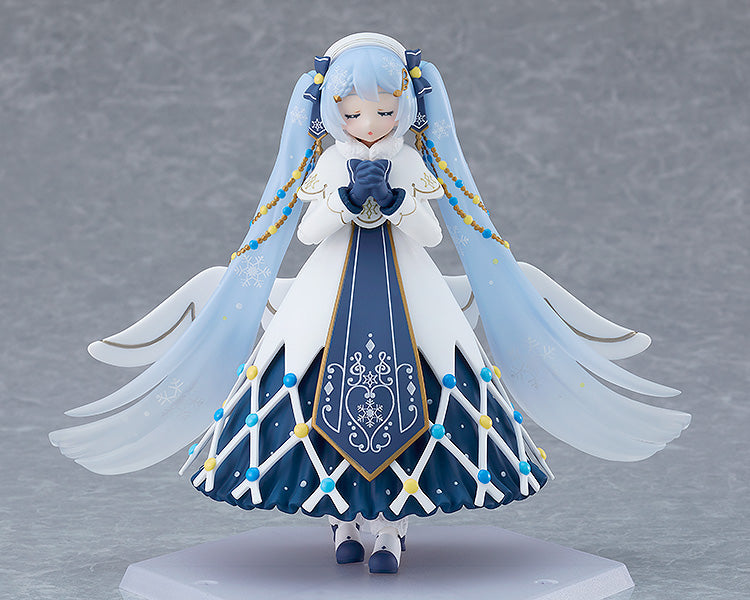 Figma EX 064 Snow Miku Glowing Snow Version Vocaloid Action Figure - Perfect for Anime Collectors & Winter-Themed Displays