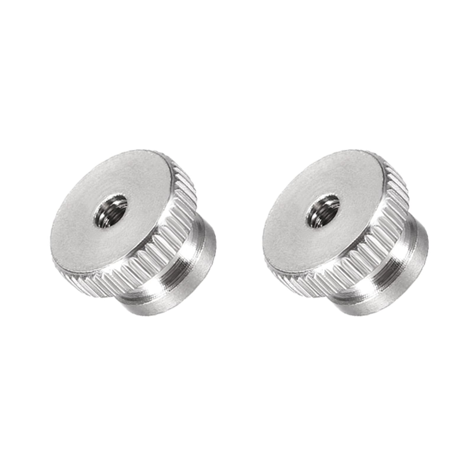 METALLIXITY M3x11x7mm Knurled Thumb Nuts (2 Pack) - 304 Stainless Steel Round Rod Hand Adjusting Nuts for Construction Hardware & Fasteners - Perfect for DIY Projects, Furniture Assembly, and Home Repairs