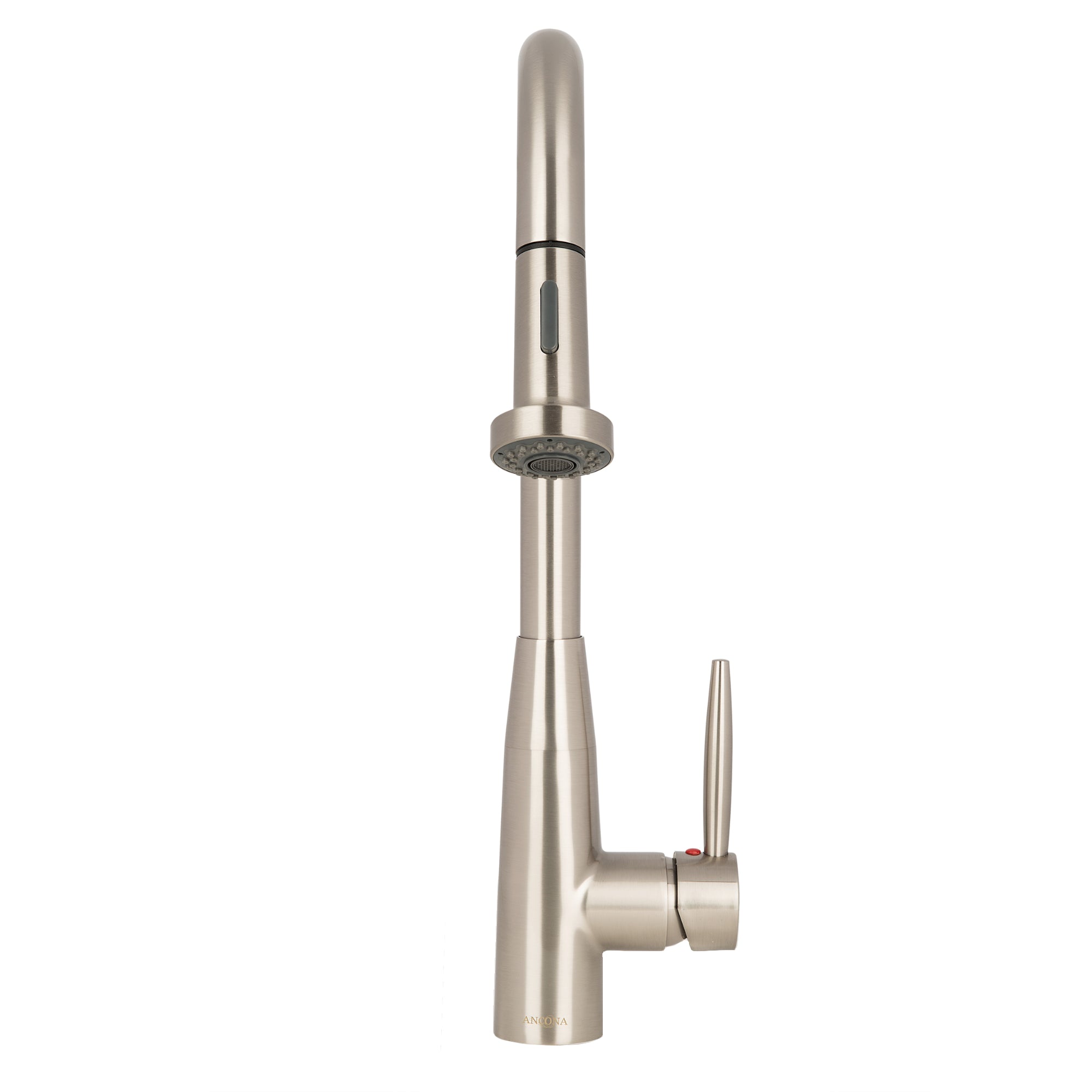 Signature II Pull Out Single Handle Kitchen Faucet - Modern Stainless Steel Bar Sink Faucet with High Arc Spout for Easy Dishwashing & Food Prep (Perfect for Home, Restaurant & Commercial Use)
