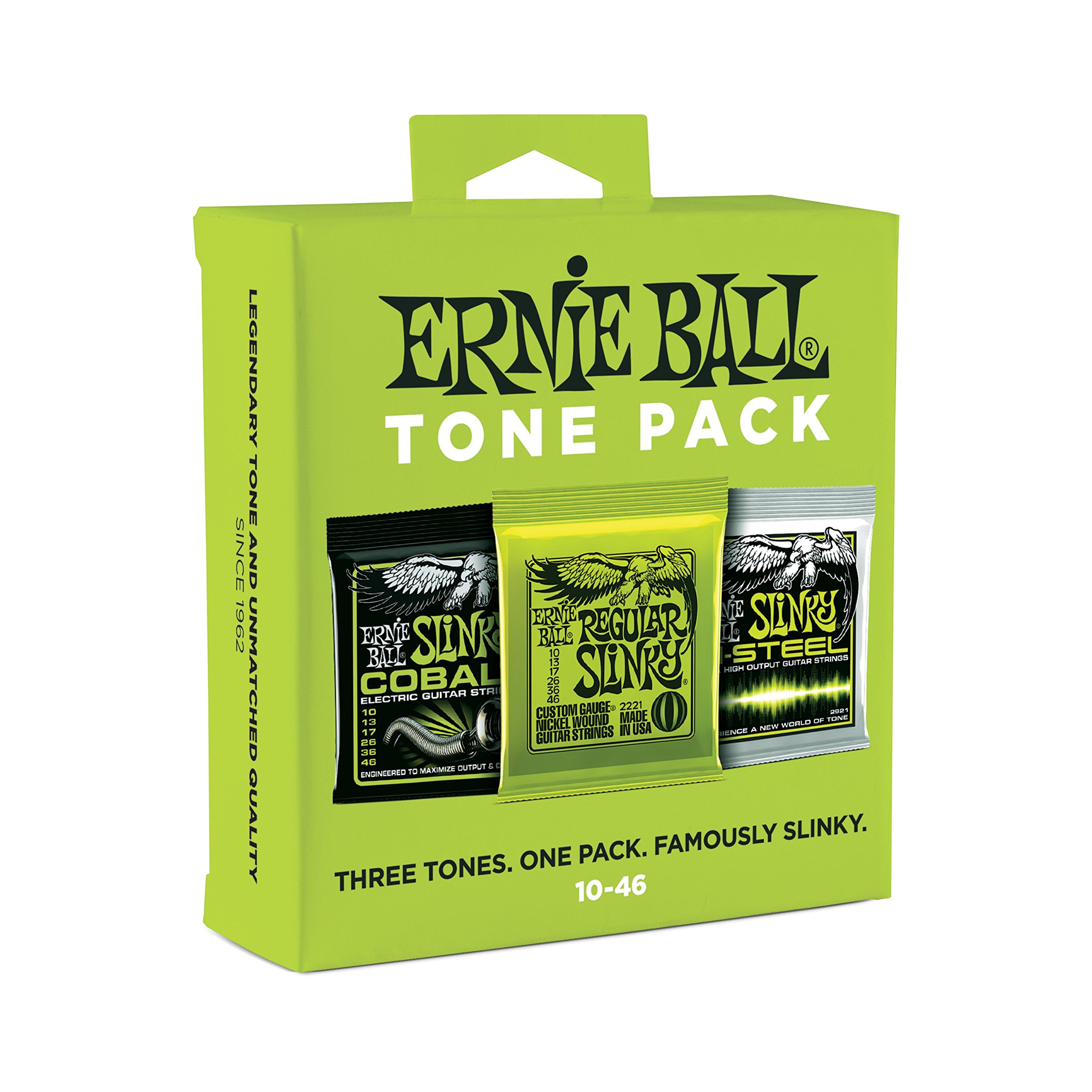 Ernie Ball Regular Slinky Electric Guitar Strings 10-46 Gauge (P03331) - Nickel Wound for Bright Tone & Longevity | Perfect for Rock, Blues & Studio Recording