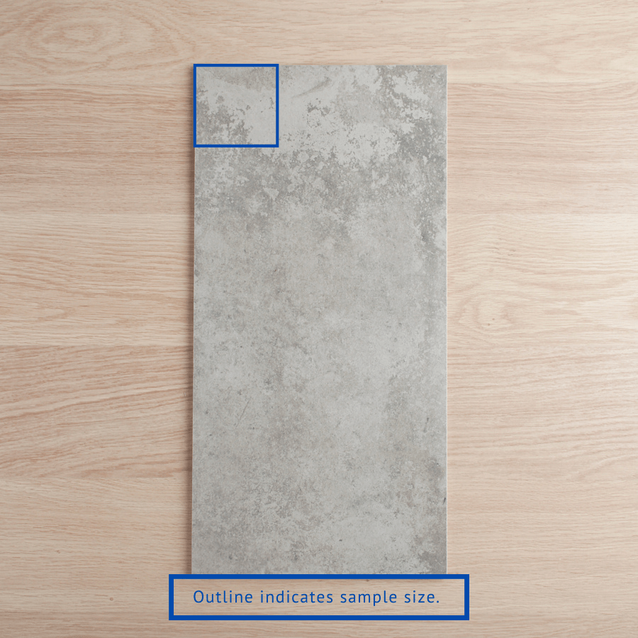 Windsor Matte Grey Concrete Look Sample Tile - Textured Surface for Modern Home & Office Flooring, Walls, Backsplash - Perfect for Contemporary Interior Design