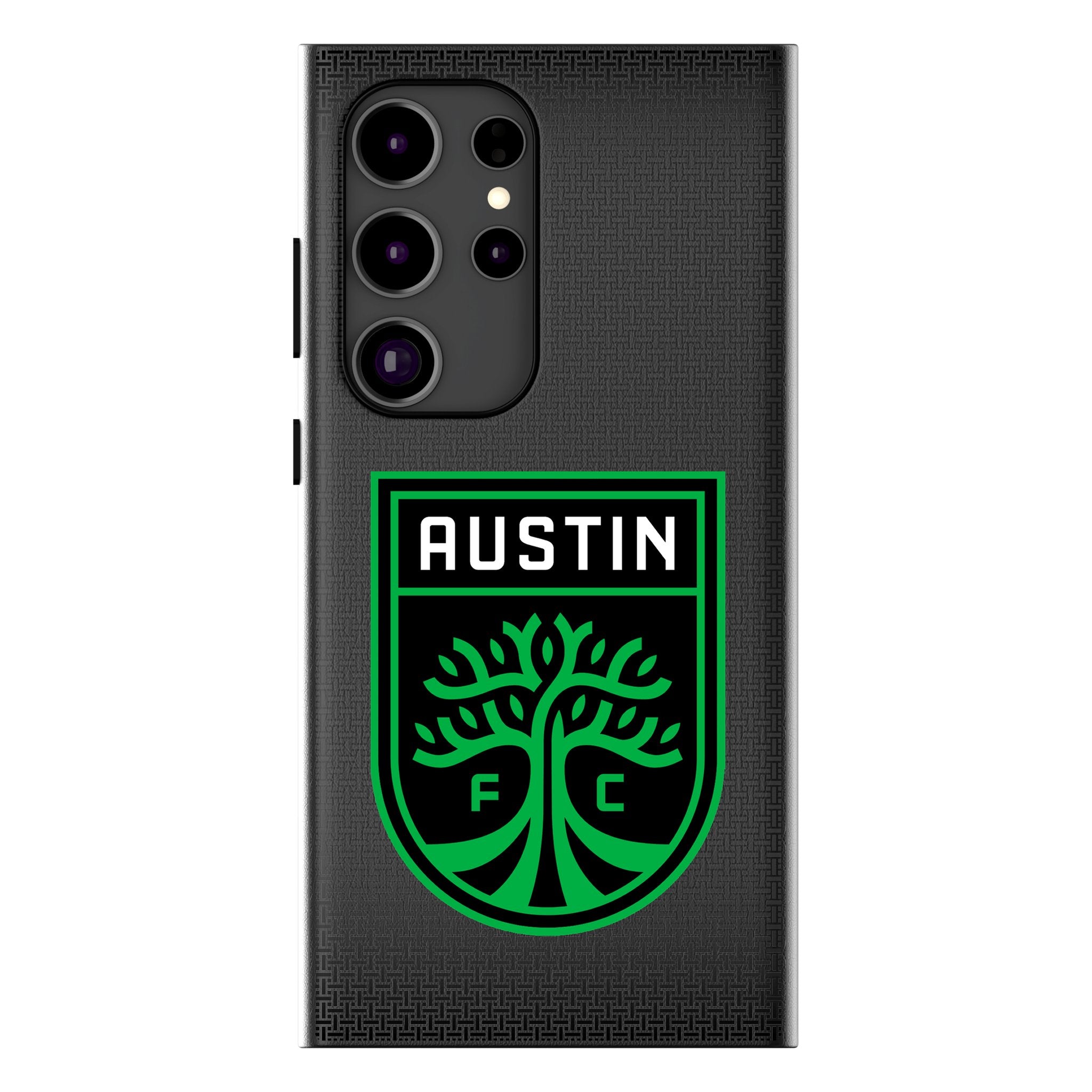 Austin FC Linen MagSafe Compatible Phone Case for Samsung Galaxy S23/S22/S21 - Durable Protective Cover with Magnetic Alignment for Wireless Charging - Perfect for Soccer Fans & Everyday Use