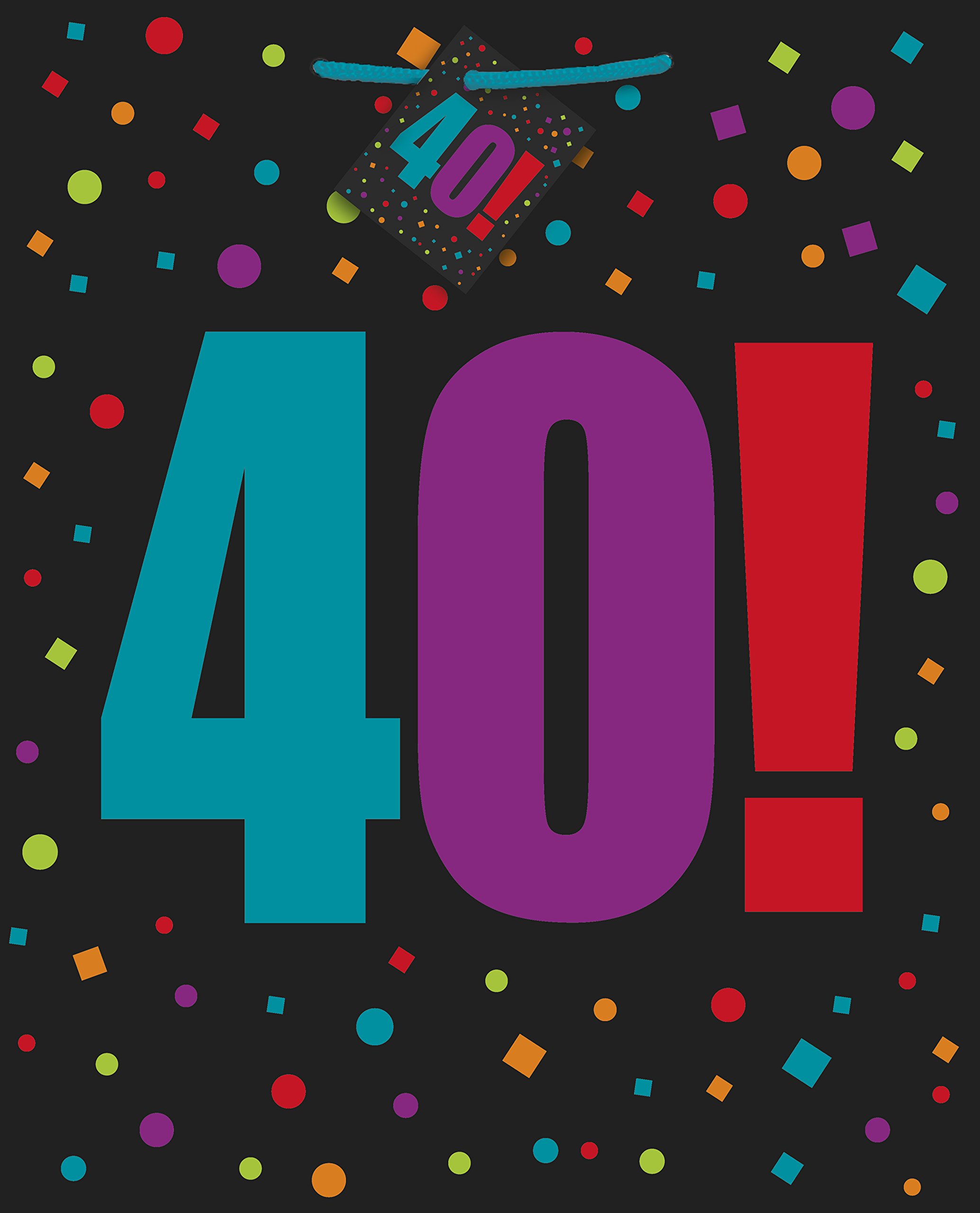 40th Birthday Gift Bags - Large Party Decorations for Women & Men - Perfect for Birthday Celebrations, Anniversaries & Special Occasions