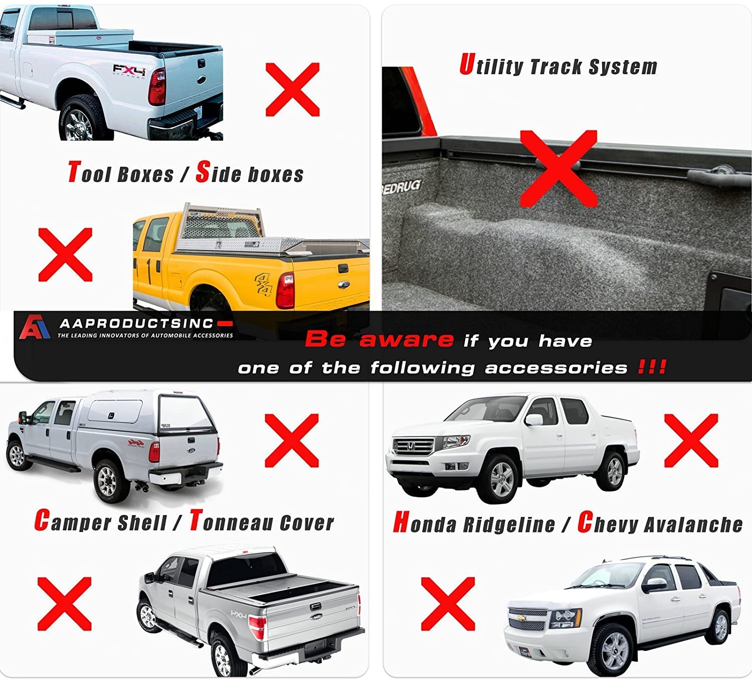 Heavy Duty AA-Racks Model X31 Truck Ladder Rack with 8 Non-Drilling C-Clamps - Includes 2 Kayak J-Racks, Ratchet Lashing Straps & Bow/Stern Tie Down Straps (2-Pack) - Perfect for Truck Accessories, Construction Work & Outdoor Kayak Transport