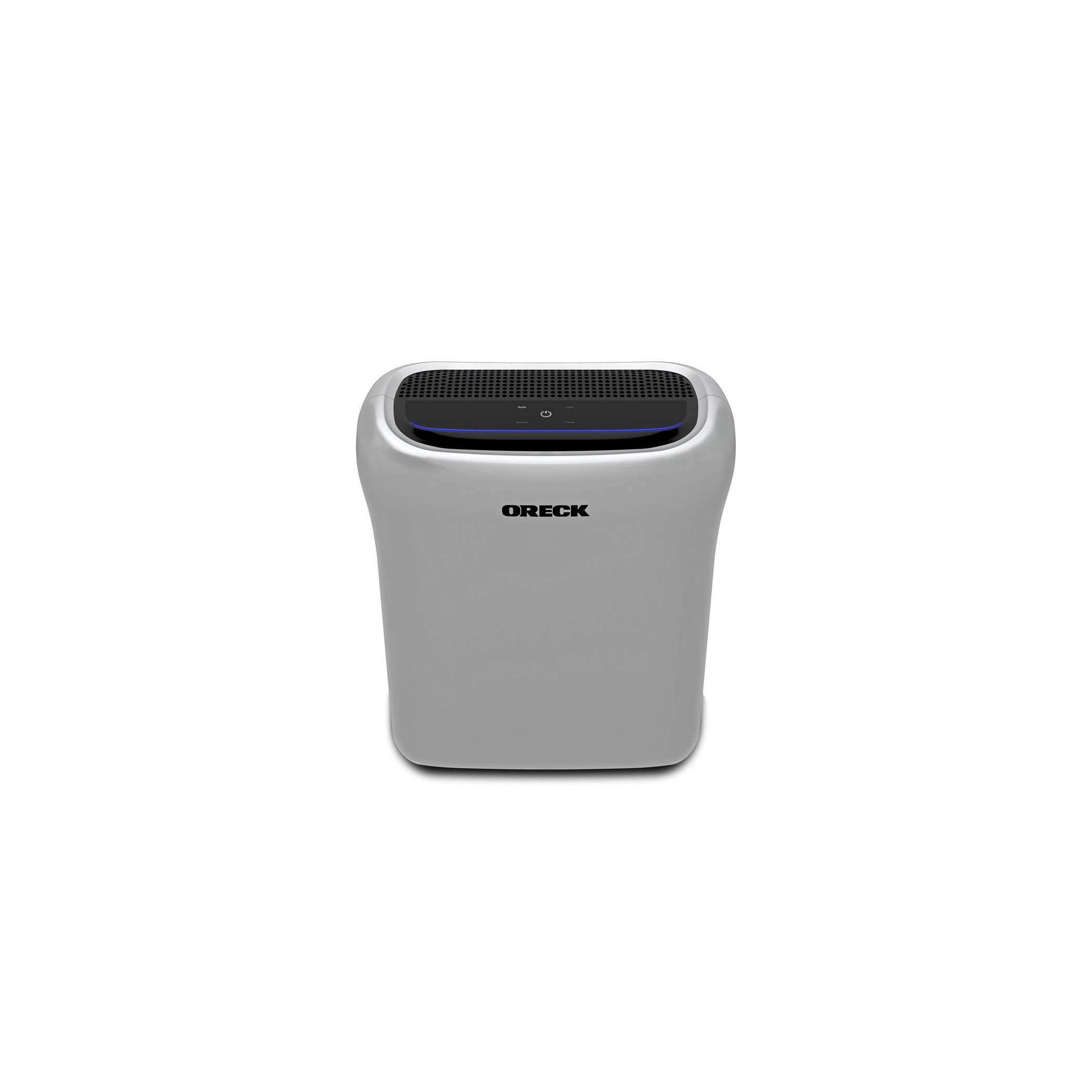 Oreck Air Response Air Purifier with HEPA & Carbon Filter - 99% Particle Removal for Dust, Pollen, Pet Dander & Smoke - Quiet Home Air Cleaner for Small Rooms - Perfect for Bedrooms, Offices & Nurseries