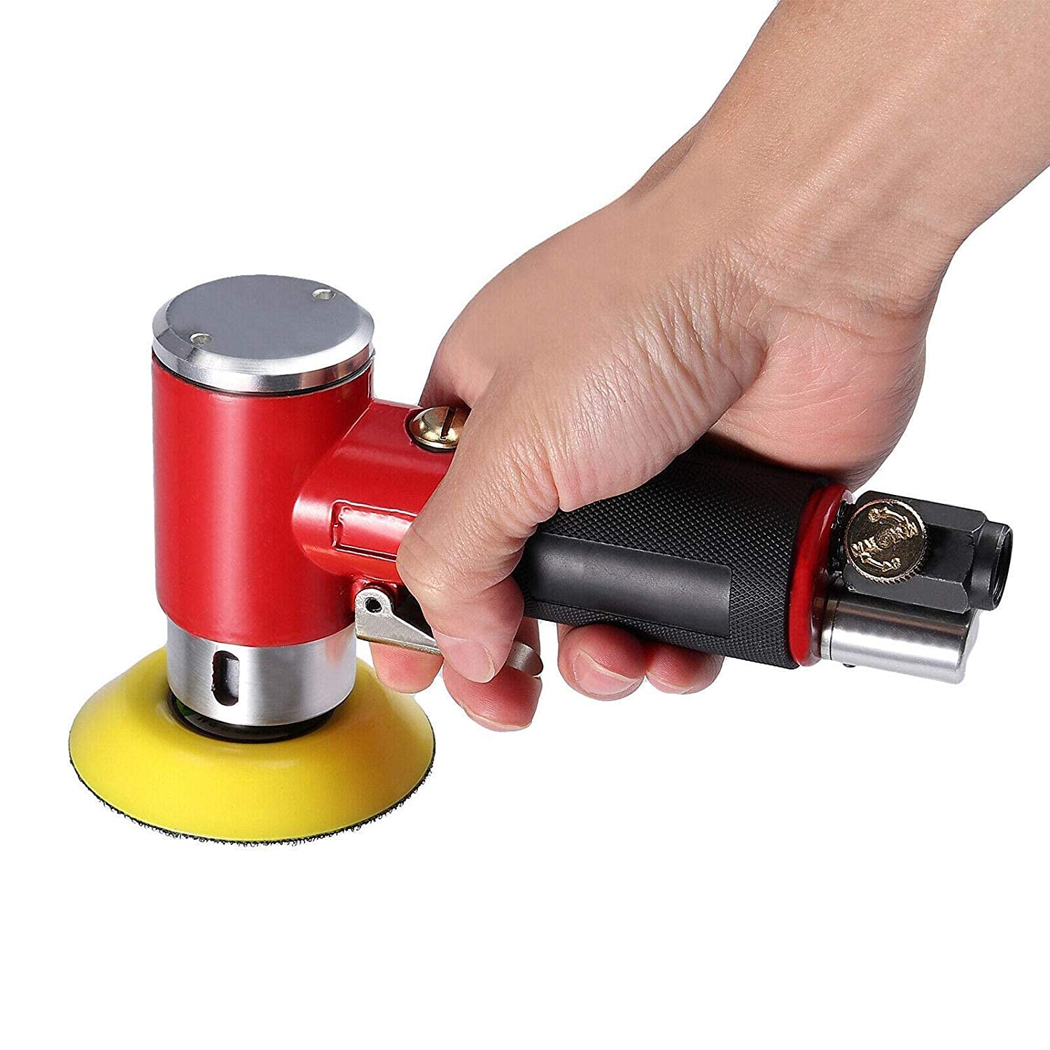 Orbital Air Sander - Pneumatic Dual Action Polisher & Angle Sander for Auto Body Sanding, Woodworking, Metal Finishing | Perfect for Car Detailing, Furniture Restoration & DIY Projects