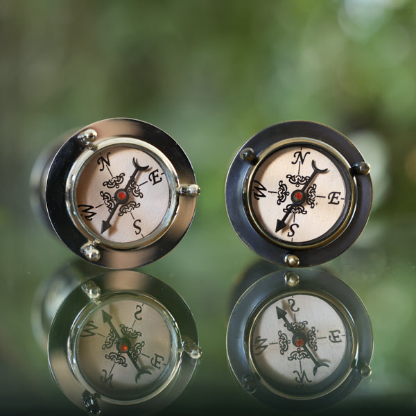 1 or 2 Minute Sand Timer with Compass - Perfect for Board Games, Cooking, Workouts & Classroom Activities