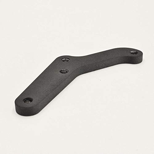 Black Ultima FRONT Brake Caliper Mount for 1984-1999 Harley Davidson Models (Except FXSTS) - Chrome 4-Piston Caliper Included - Compatible with Harley Chopper, Bobber & Cafe Racer Motorcycles - Perfect for Custom Bike Builds and Performance Upgrades