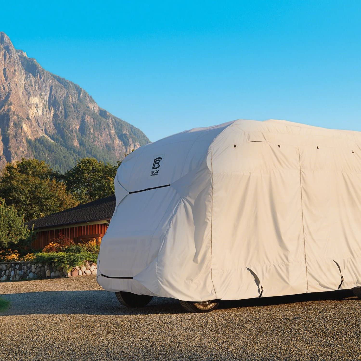 Classic Accessories Over Drive PermaPRO Extra Tall 5th Wheel Trailer Cover for 37'-41' RVs - Waterproof RV Camper Travel Trailer Cover with UV Protection | Perfect for Outdoor Storage & Winter Protection