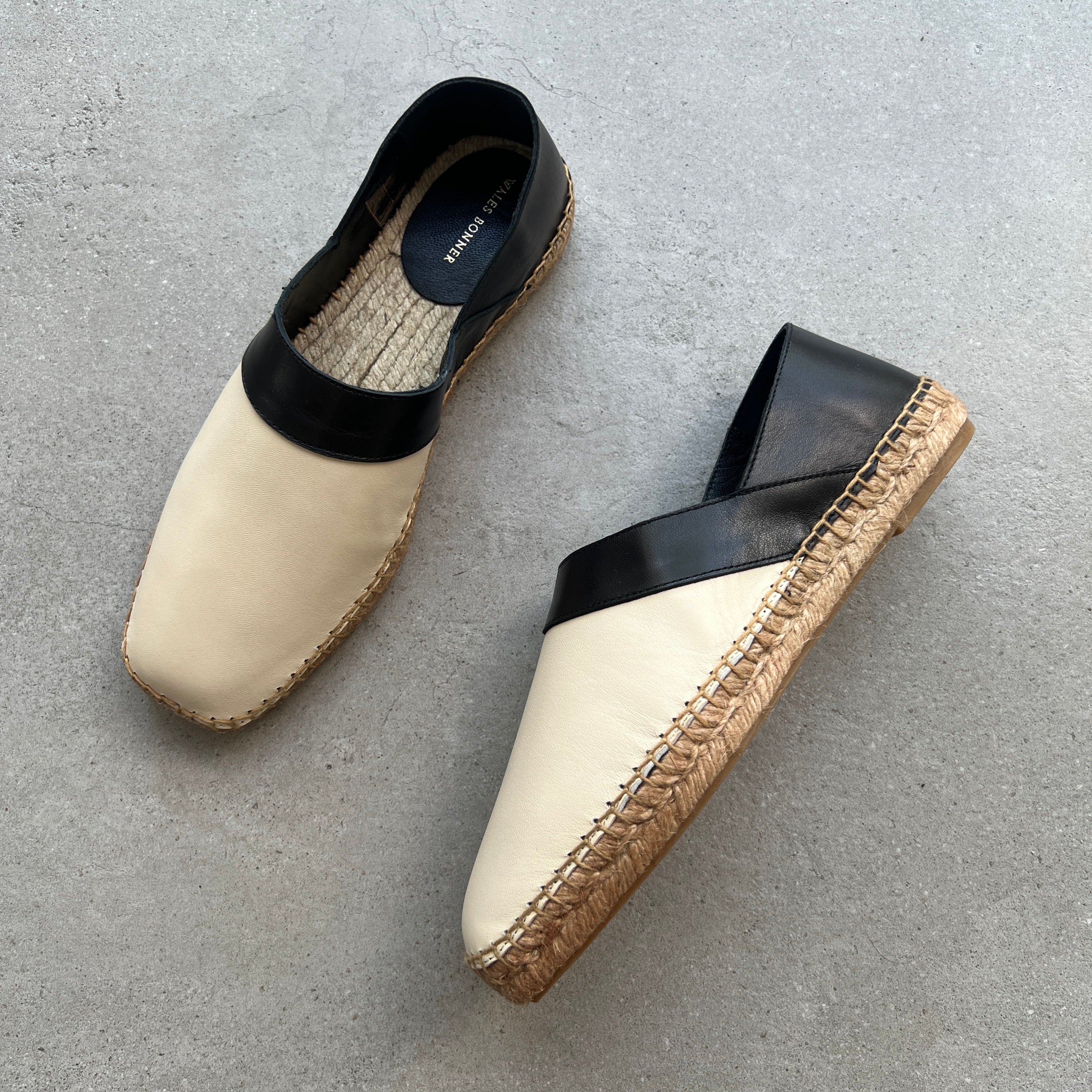Women's Beige & Black Paneled Espadrilles - Comfortable Summer Slip-On Shoes for Beach, Vacation & Casual Outings