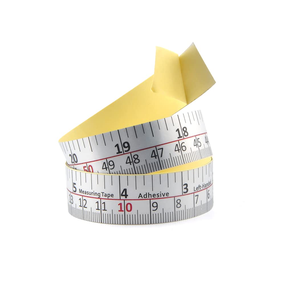 Adhesive Backed Workbench Ruler - 24 Inch/61cm Tape Measure with Right to Left Reading (Inches & Centimeters) - Perfect for Woodworking, DIY Projects & Crafting