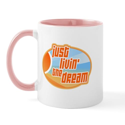 White/Pink Inside - Livin' The Dream 3 Mug
