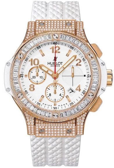 Hublot Big Bang Chronograph 18K Rose Gold Diamond Men's Luxury Watch - Perfect for Business Meetings, Special Occasions & Collectors