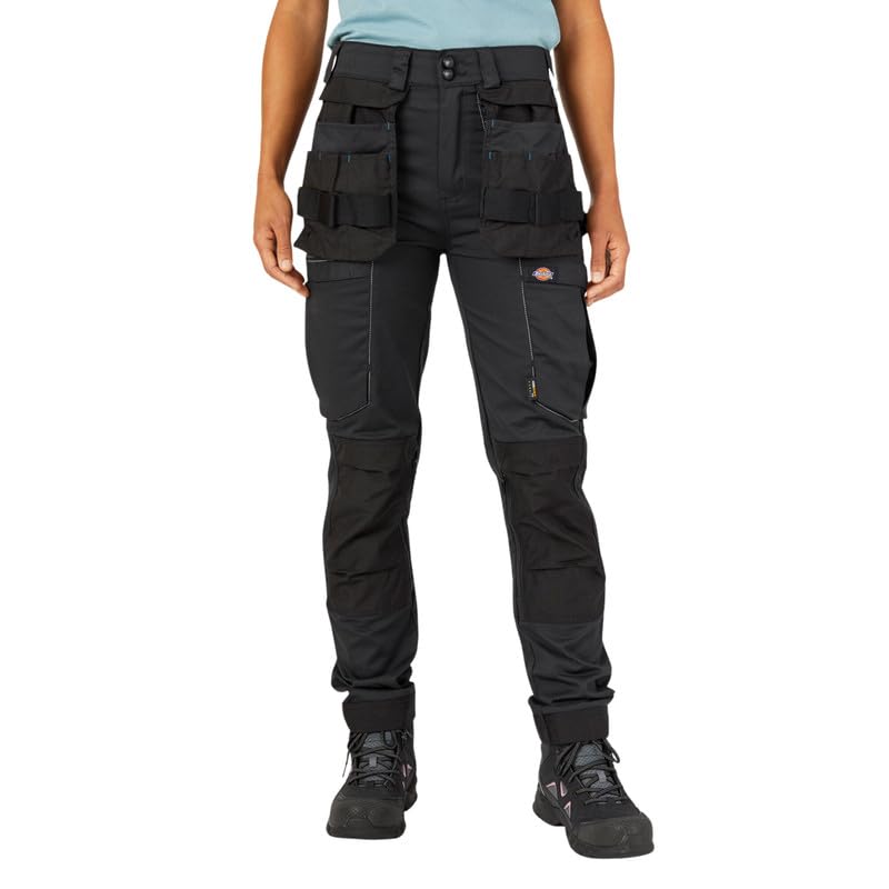 Dickies Women's Performance Workwear Pants - Durable & Comfortable Work Pants for Women, High-Quality Stretch Fabric - Perfect for Construction, Landscaping & Outdoor Jobs