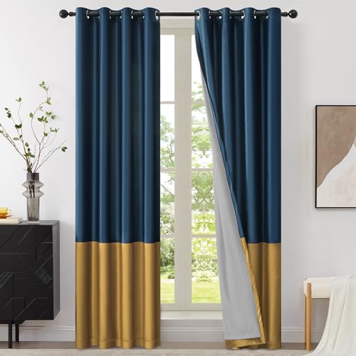 Navy Blue & Gold