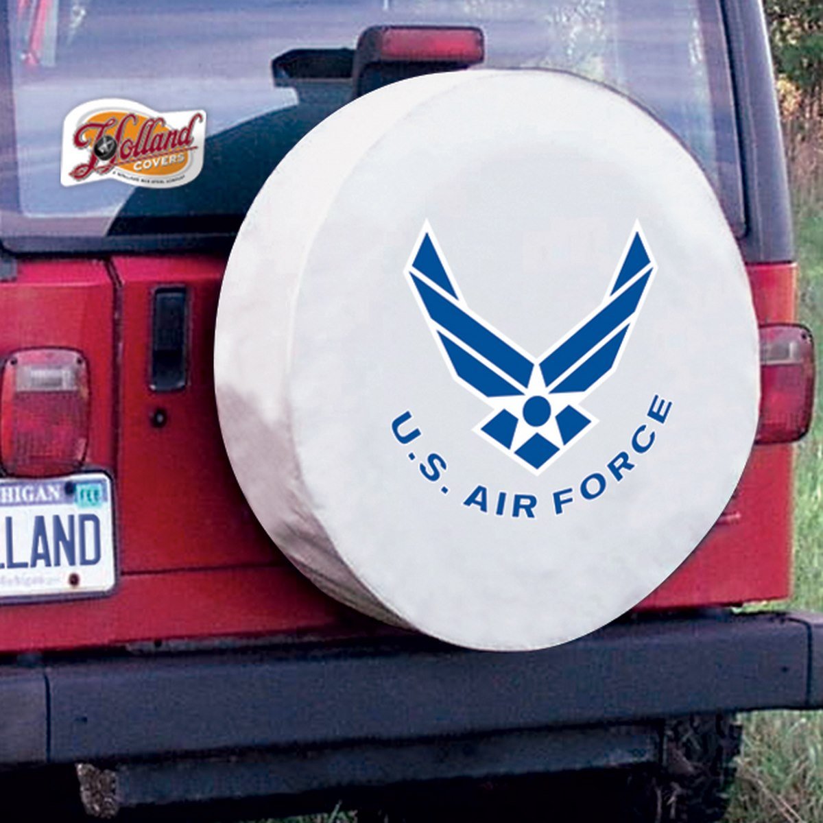Premium USAF Air Force Tire Cover - Durable Military-Grade Truck Wheel Protector for Jeep, SUV, RV & Off-Road Vehicles - Perfect for Camping, Road Trips & Outdoor Adventures