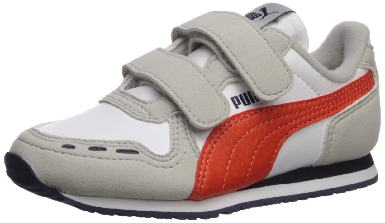 **PUMA Unisex Kids' Cabana Racer Hook & Loop Sneakers - Lightweight Comfort for School, Play & Everyday Wear**