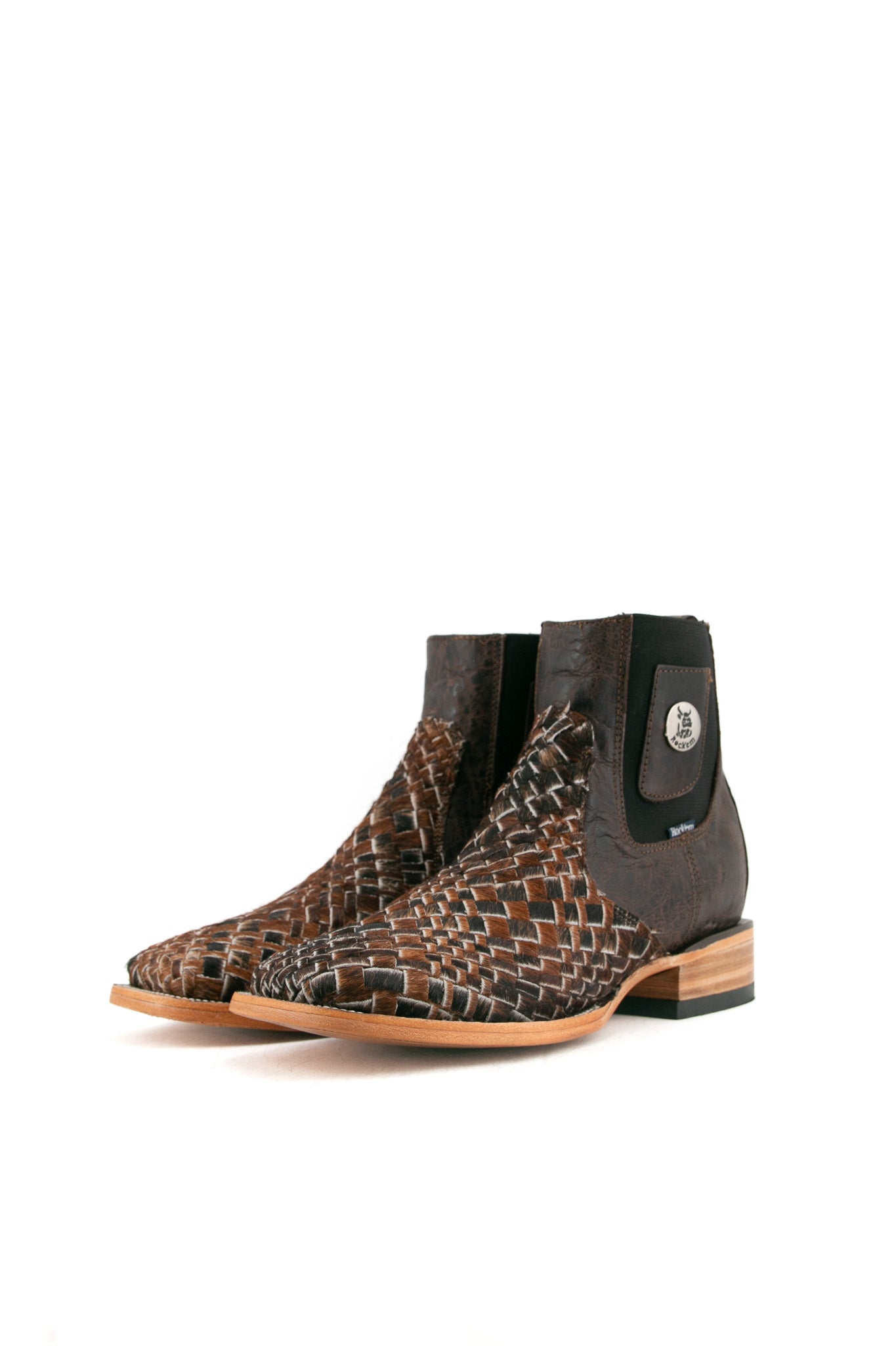 Men's Genuine Cowhide Square Toe Ankle Boots - Size 9 Western Style Casual Shoes for Men - Perfect for Outdoor Adventures, Country Music Festivals & Everyday Wear
