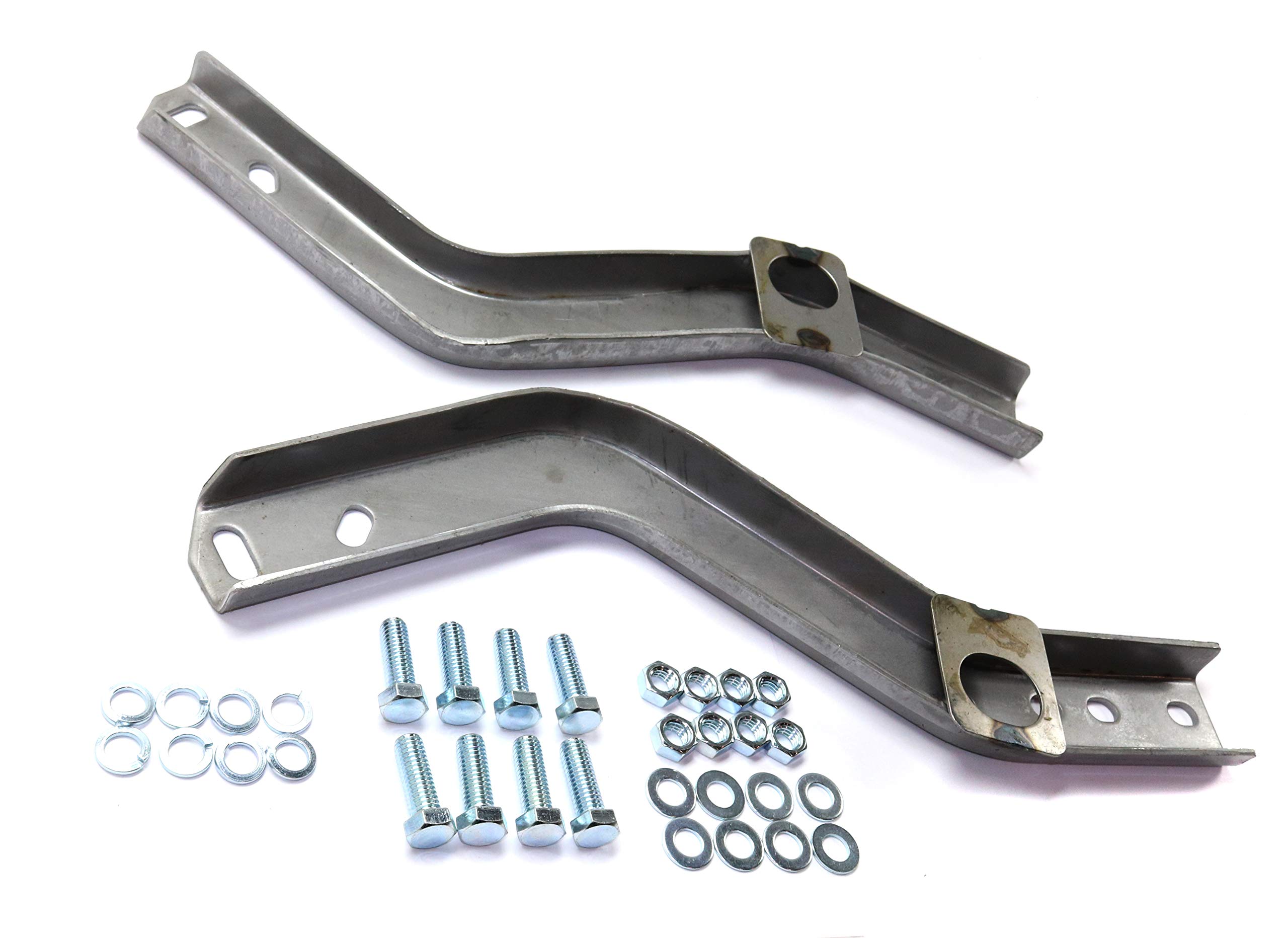Evan Fischer Chrome Steel Step Bumper with Mounting Brackets for 1989-1995 Toyota Pickup Trucks | Premium Trim Replacement (Part #002283591113-PFM) | Durable USA-Made Rear Bumper for Off-Roading & Hauling