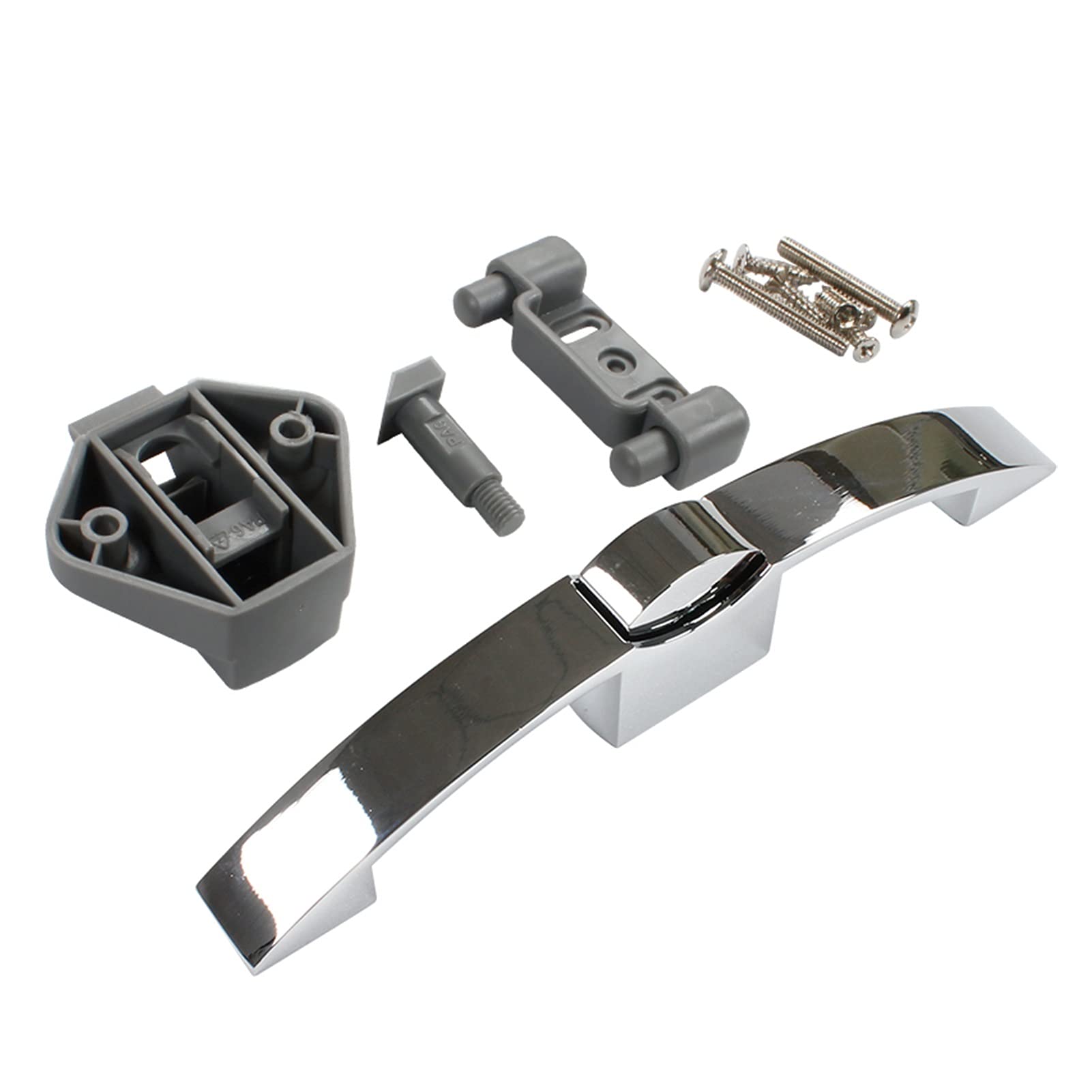 10 PCS RV Camper Caravan Boat Push Button Lock Drawer Cabinet Door Latch Hardware - Chrome Finish for Secure Storage in Travel Trailers & Marine Use