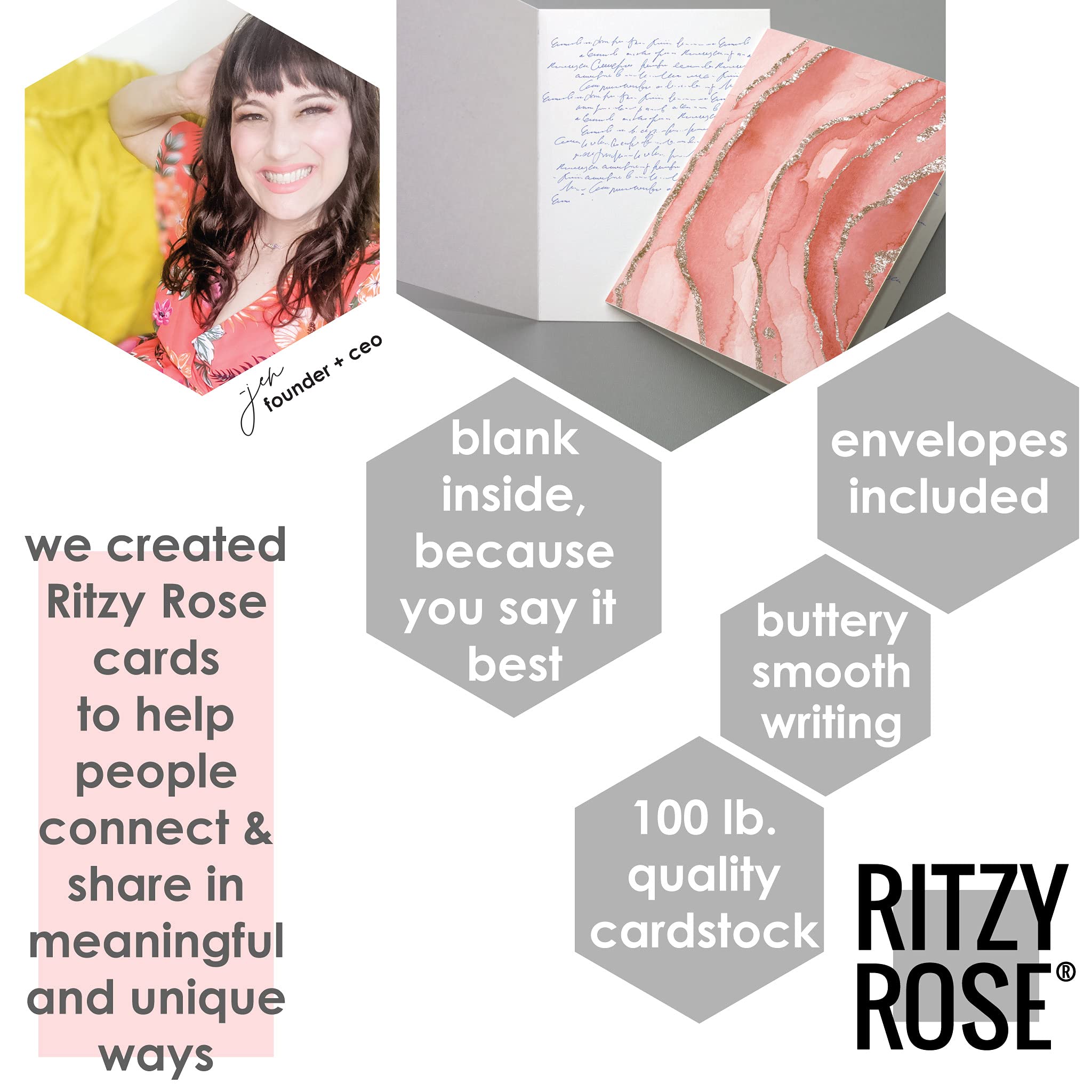 24-Pack Blank Greeting Cards Set for All Occasions - Thank You Cards & Just Because Notes with White Envelopes - Funny Novelty Stationery by RitzyRose (Road Trip Design) - Perfect for Birthdays, Anniversaries, Holidays & Everyday Use