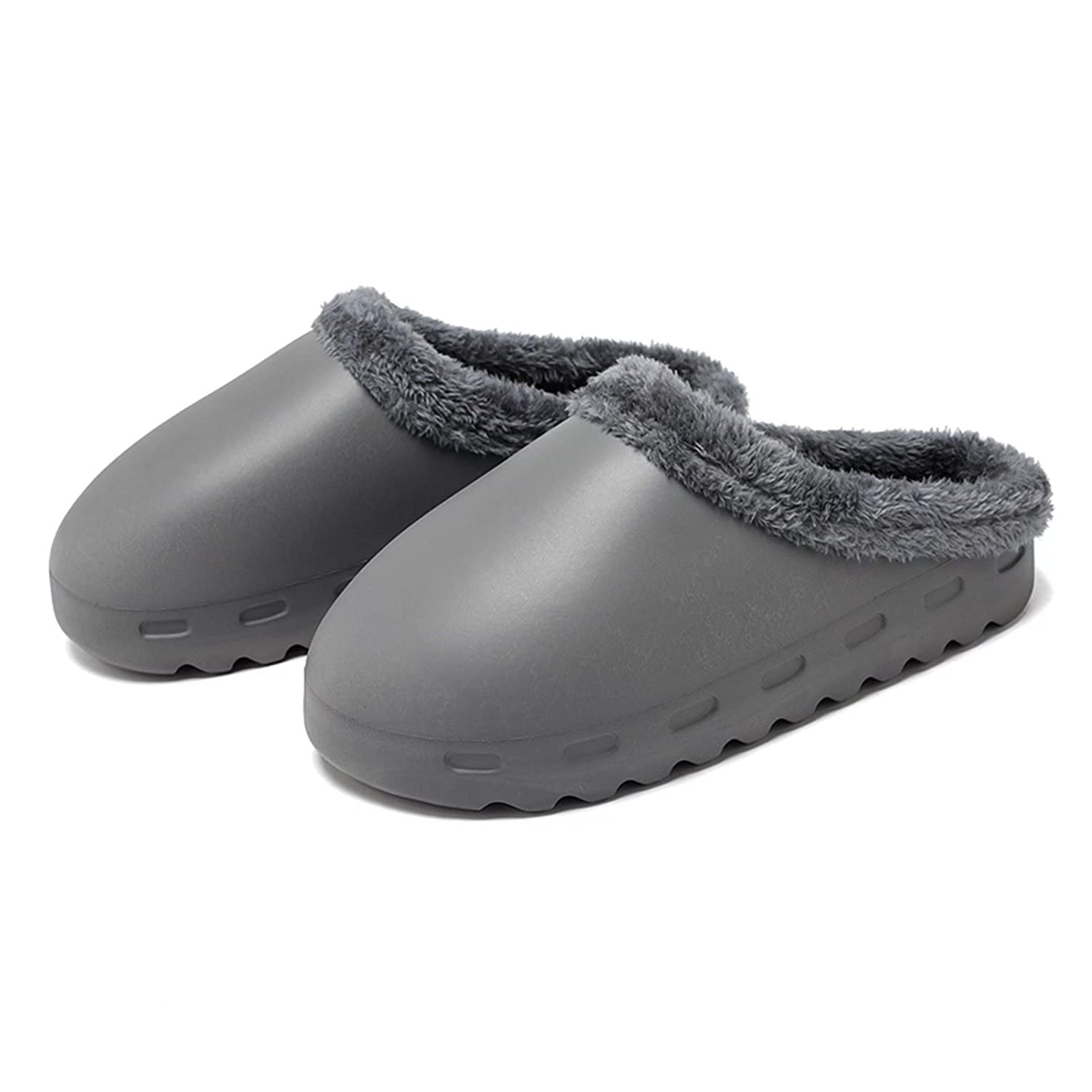 Women's Furry Slippers - Soft Plush Indoor/Outdoor Slides for Home & Travel