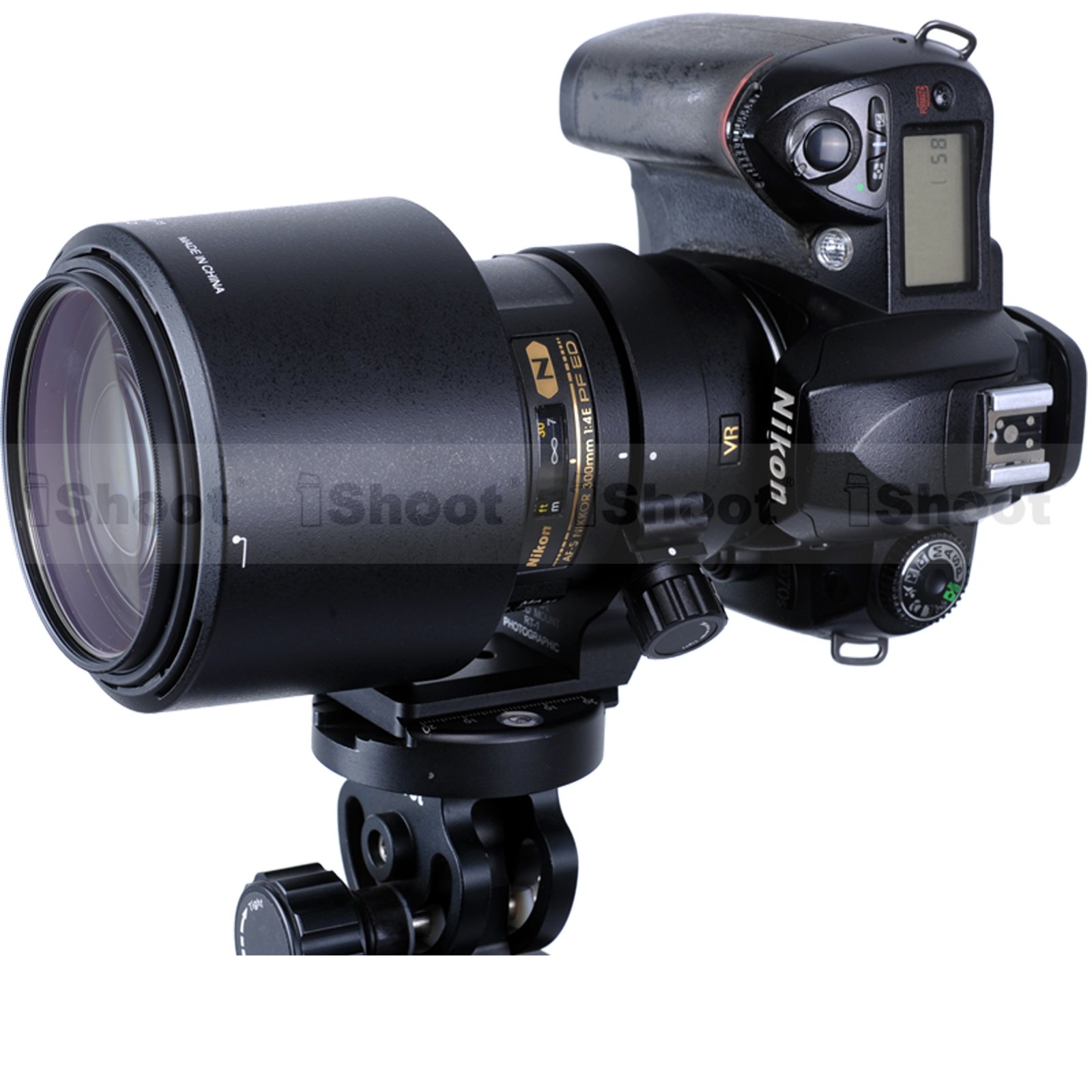iShoot Lens Tripod Mount Ring Compatible with Nikon RT-1 Nikkor AF-S 300mm F/4E PF ED VR & 70-200mm F/4G ED VR Lenses - Arca-Swiss Quick Release Plate for Stable Wildlife & Sports Photography