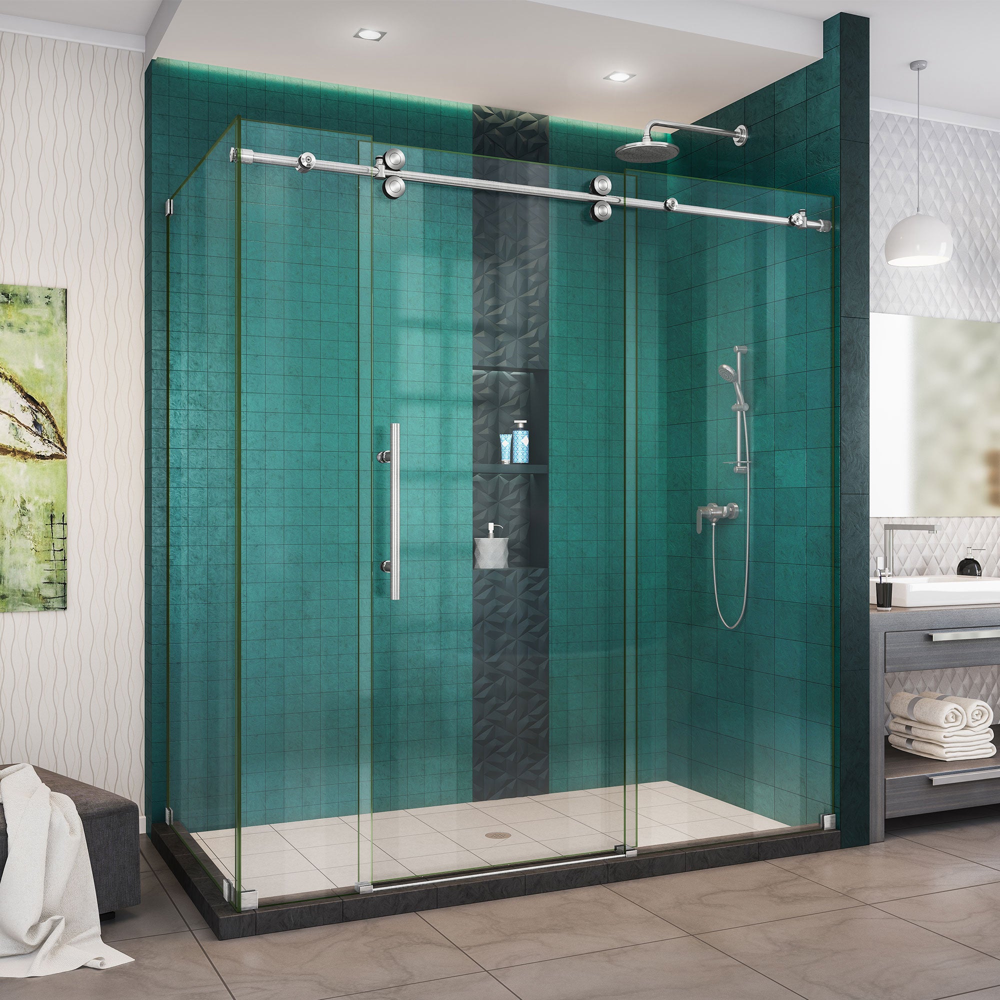 DreamLine Enigma XO Frameless Sliding Shower Door - 32.5
