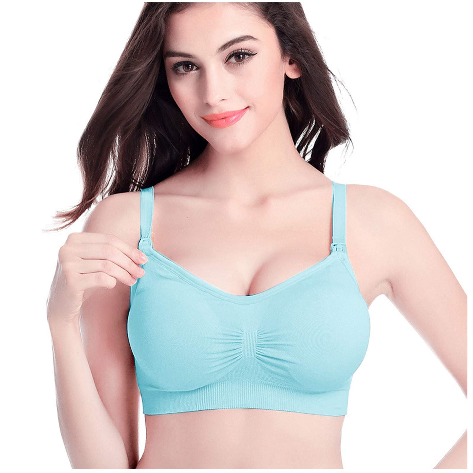 Comfortable Maternity Nursing Bra for Pregnant Women - Soft Cotton Wireless Support Bra - Perfect for Pregnancy, Breastfeeding & Everyday Wear