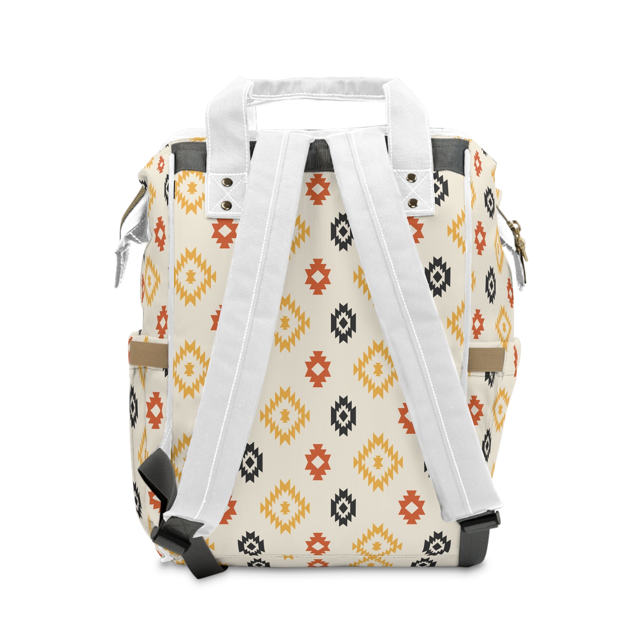Southwestern Style Multifunctional Diaper Backpack - Large Capacity Baby Bag for Diapers, Bottles & Essentials | Perfect for Travel, Hiking & Daily Use with Baby