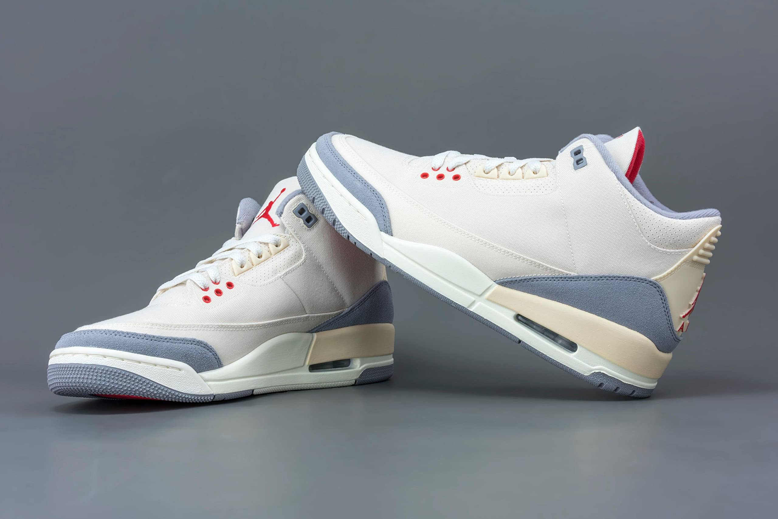 Nike Air Jordan 3 Retro Muslin Men's Basketball Shoes DH7139-100 - Premium White & Cement Grey Sneakers for Casual Wear, Street Style & Basketball Games