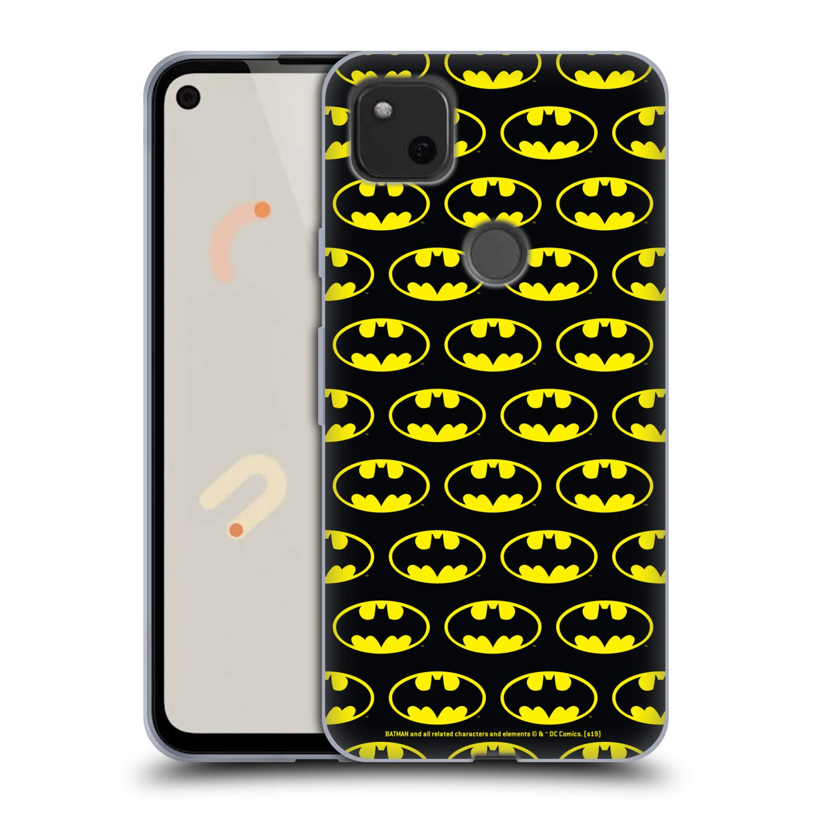 Batman Soft Gel Case for Google Pixel 4a - DC Comics Licensed for Superhero Fans