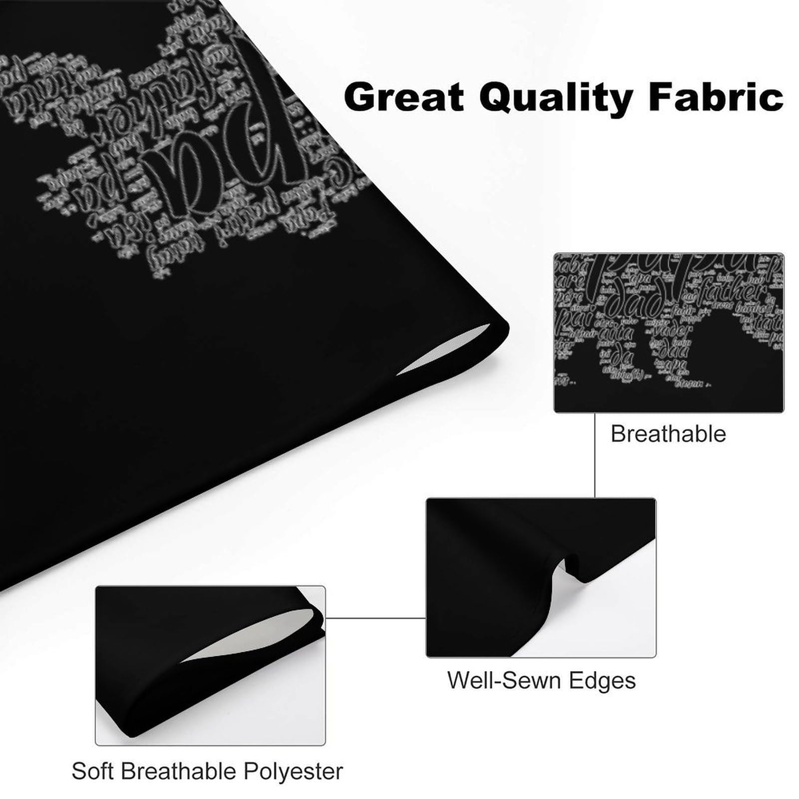 Cute Papa Bear Dog Bandanas - Adjustable Pet Scarf & Bib for Small Medium Large Dogs - Perfect Christmas Thanksgiving Gift for Pets - Great for Holidays, Parties & Photo Shoots