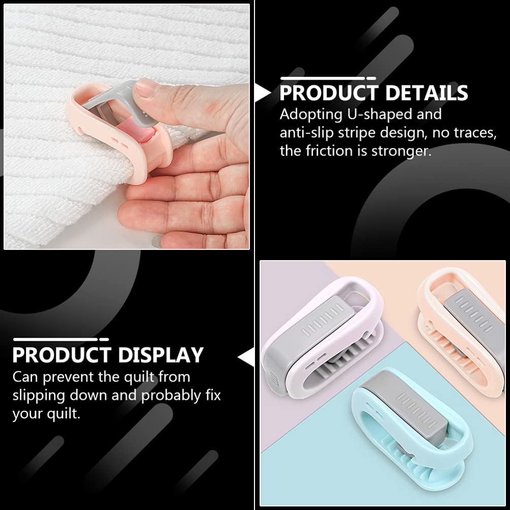 DOITOOL 8-Piece Adjustable Duvet Cover Clips - Strong Quilt Sheet Fasteners for Comforter, Blanket & Bedding - Secure & Organize Your Bed with Ease - Perfect for Home, Hotel & Travel Use
