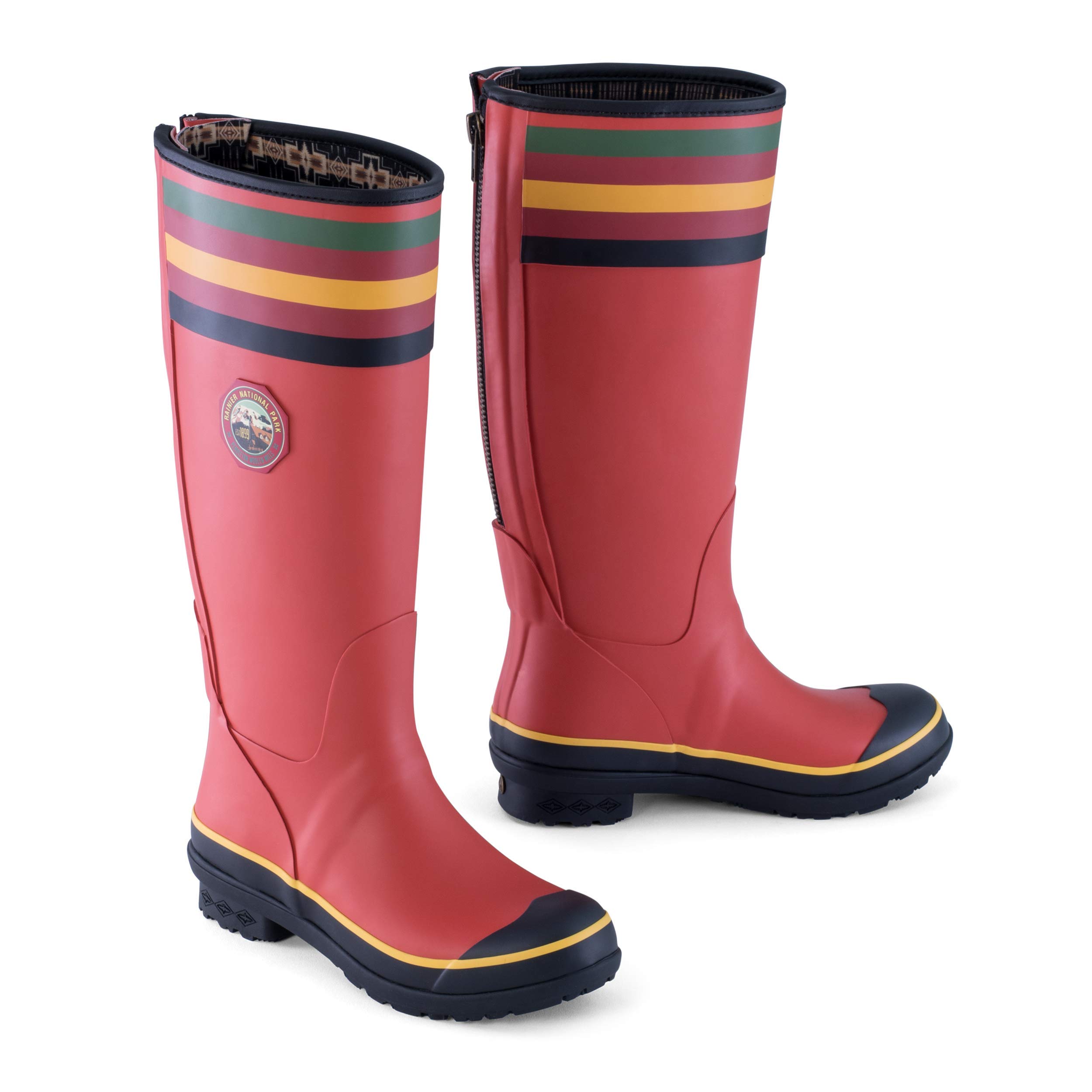 Pendleton Women's Classic Tall Slip-Resistant Waterproof Rain Boots - Fashionable & Comfortable for Outdoor, Gardening & Rainy Day Wear