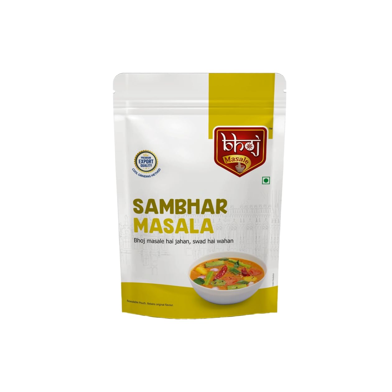 Bhoj Masale Sambhar Masala 200GM - Authentic Indian Spice Blend for Sambar | No Preservatives, No Onion, No Garlic (Jain Friendly) | Perfect for Home Cooking, Vegan & Vegetarian Dishes | Great for Curry, Lentil Soup & South Indian Cuisine