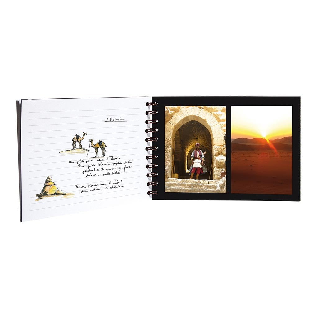 A4 Blue Travel Album for Age Bag - Perfect for Scrapbooking, Photo Storage, and Travel Memories