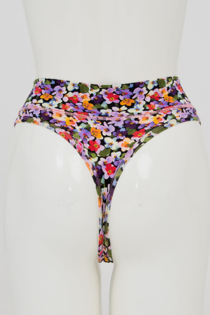 La Thong, Frolic, Bamboo - Premium Comfort Underwear for Women | Soft & Breathable Bamboo Fabric | Perfect for Yoga, Lounge & Everyday Wear