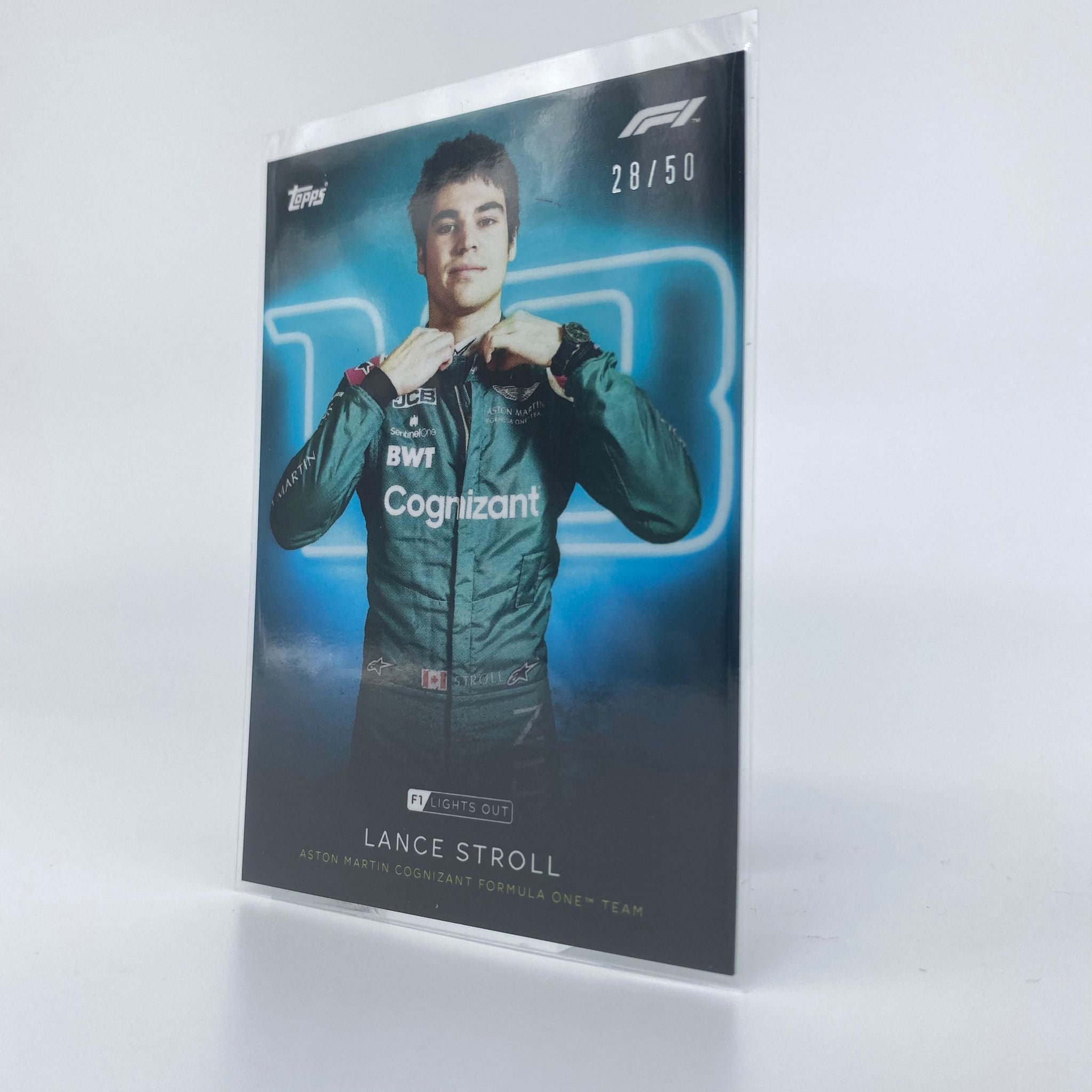 50 Lance Stroll F1 Racing Drivers Aqua Parallel Collectible Trading Cards - Perfect for Sports Memorabilia, Fan Gifts & Card Game Enthusiasts