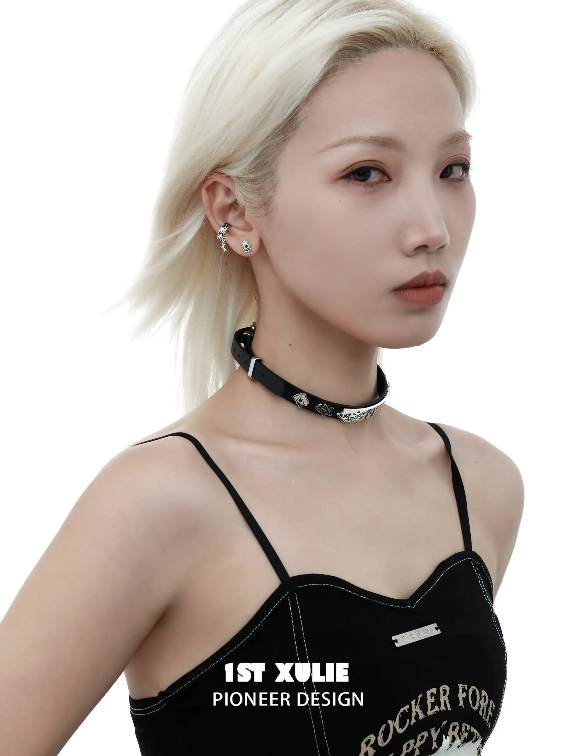 Graffit Puppy 18K Gold Plated Asymmetrical Earrings - Trendy Fashion Jewelry for Women, Perfect for Parties, Date Nights & Special Occasions