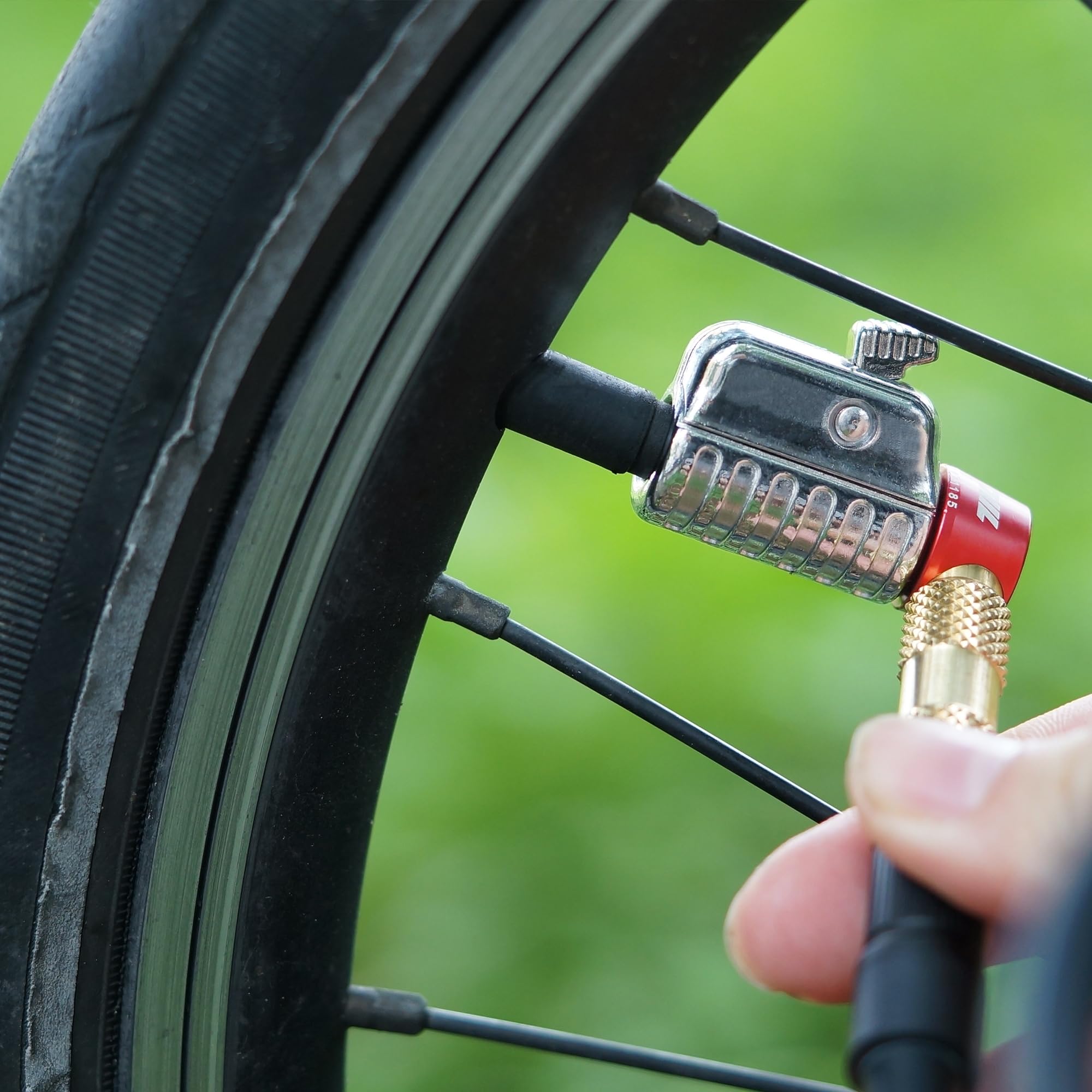 711L Schrader Air Chuck - Heavy Duty Snap & Lock Air Chuck with Brass Construction - High Flow Tire Inflator Attachment for Bicycle, Bike, Motorcycle & Car Tires (Schrader Valve Compatible) - Perfect for Home Garage, Roadside Emergencies & Tire Maintenance